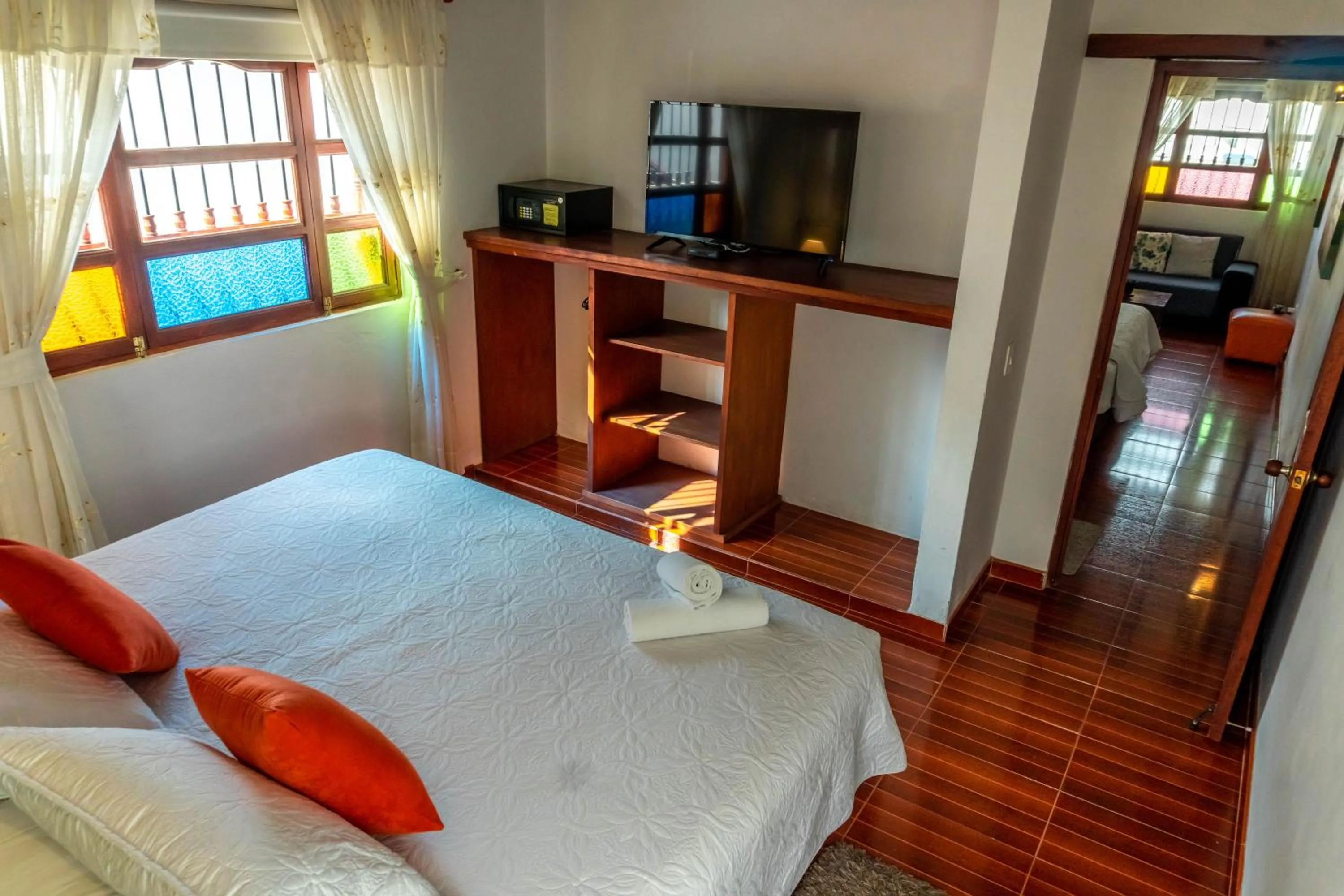 Bed in Hotel Villa del Angel