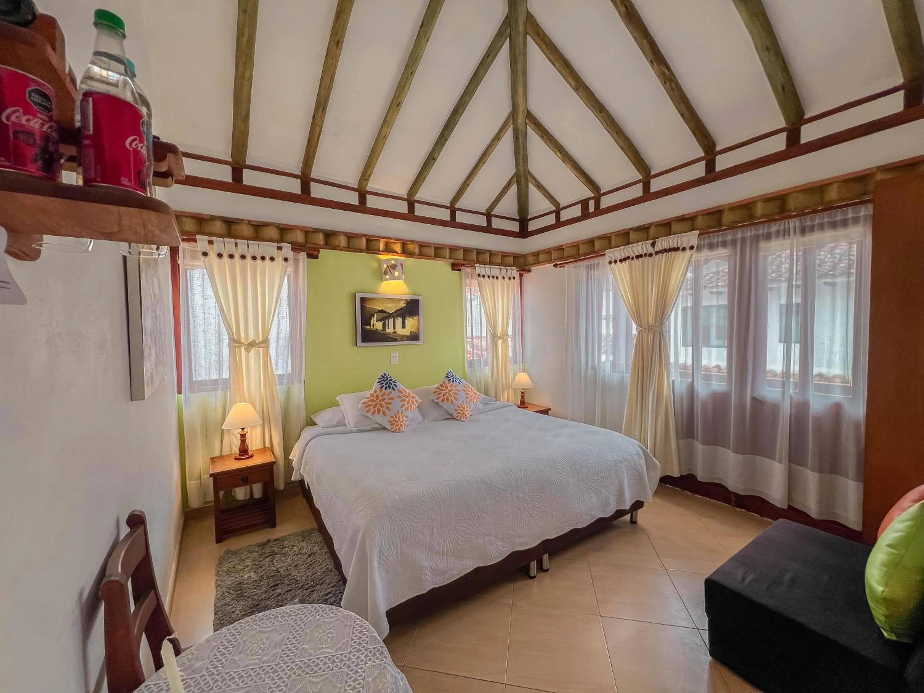 Bed in Hotel Villa del Angel