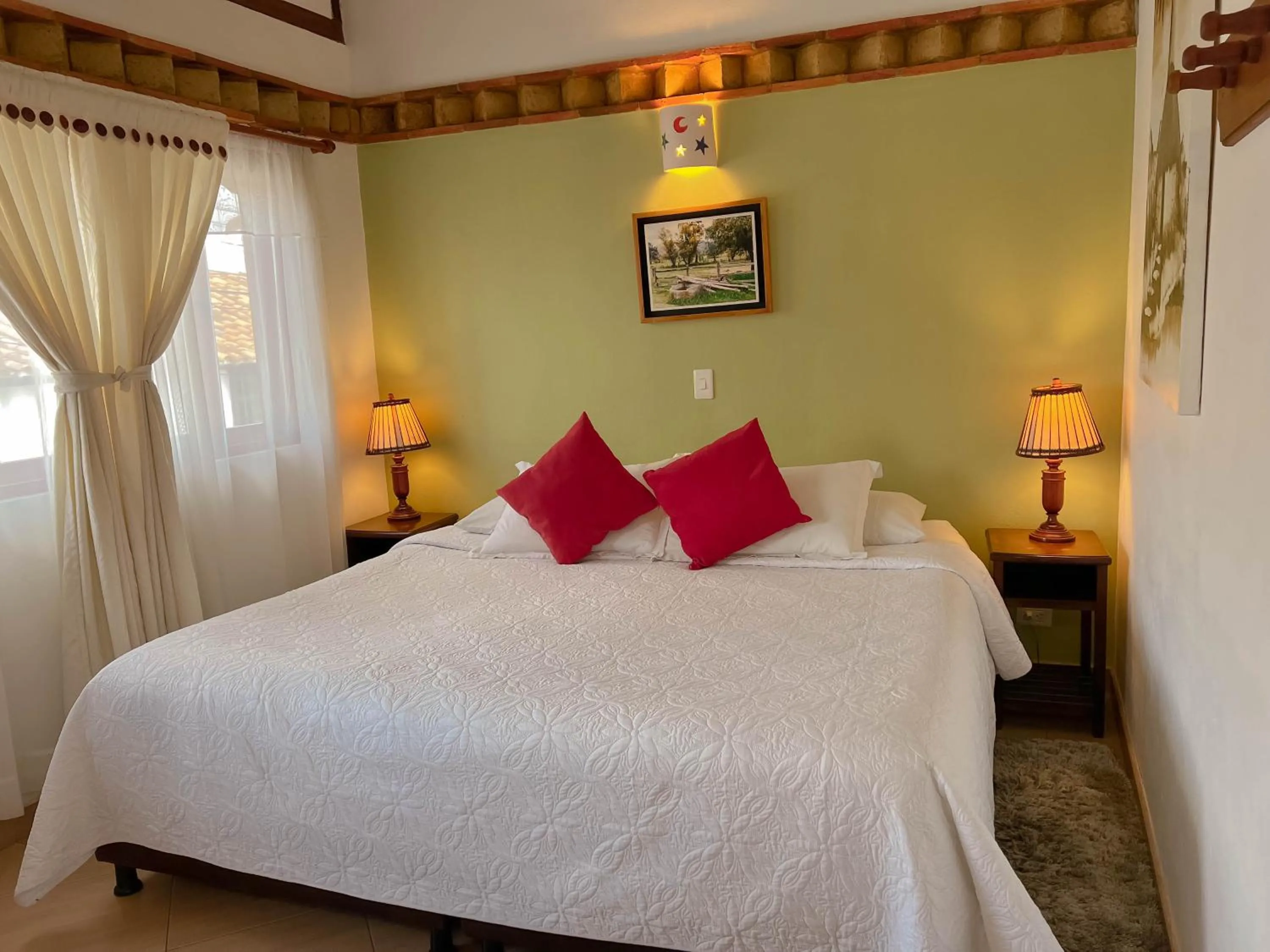 Bed in Hotel Villa del Angel