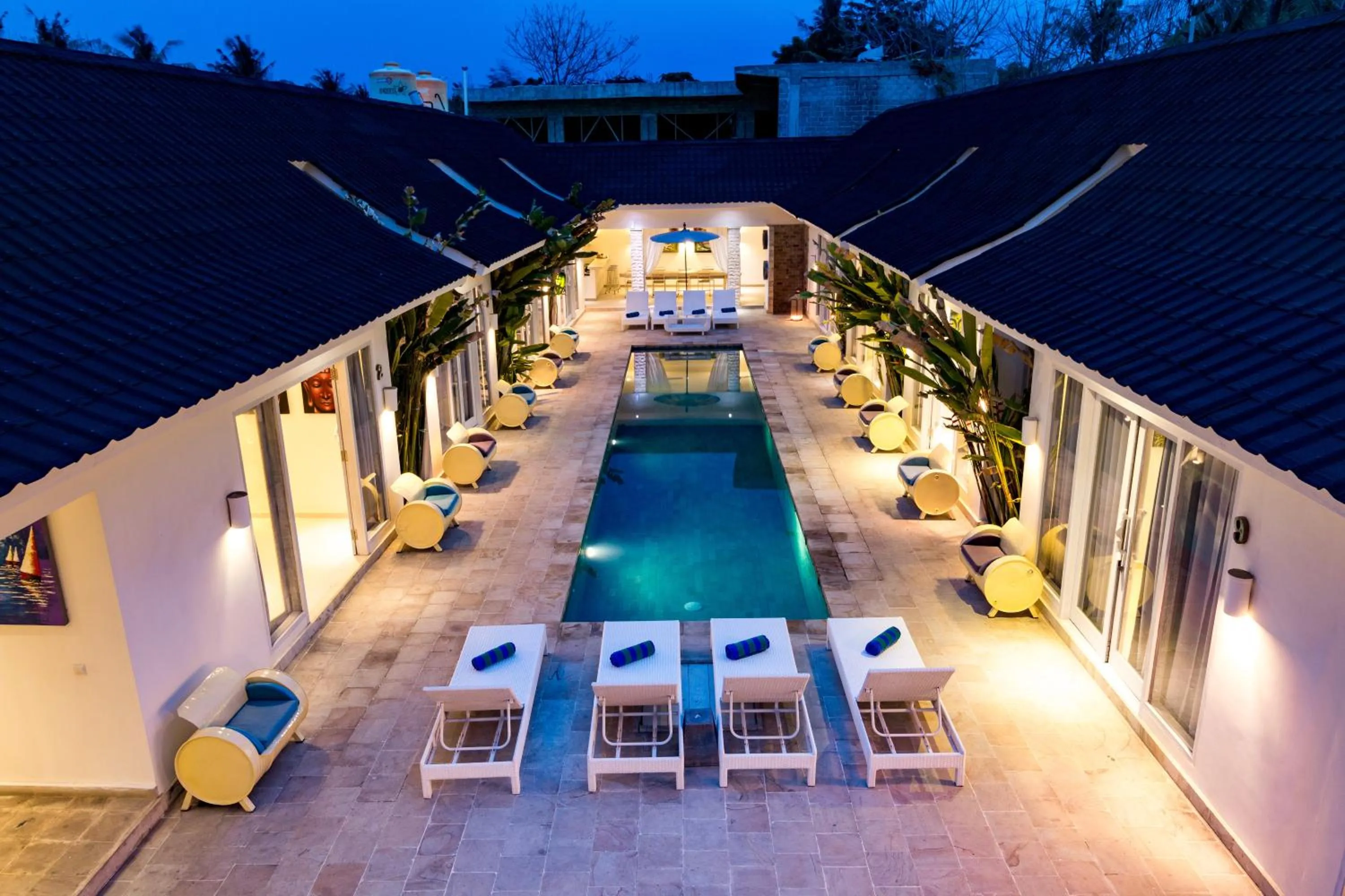 Pool view in Tamoa Boutique Hotel