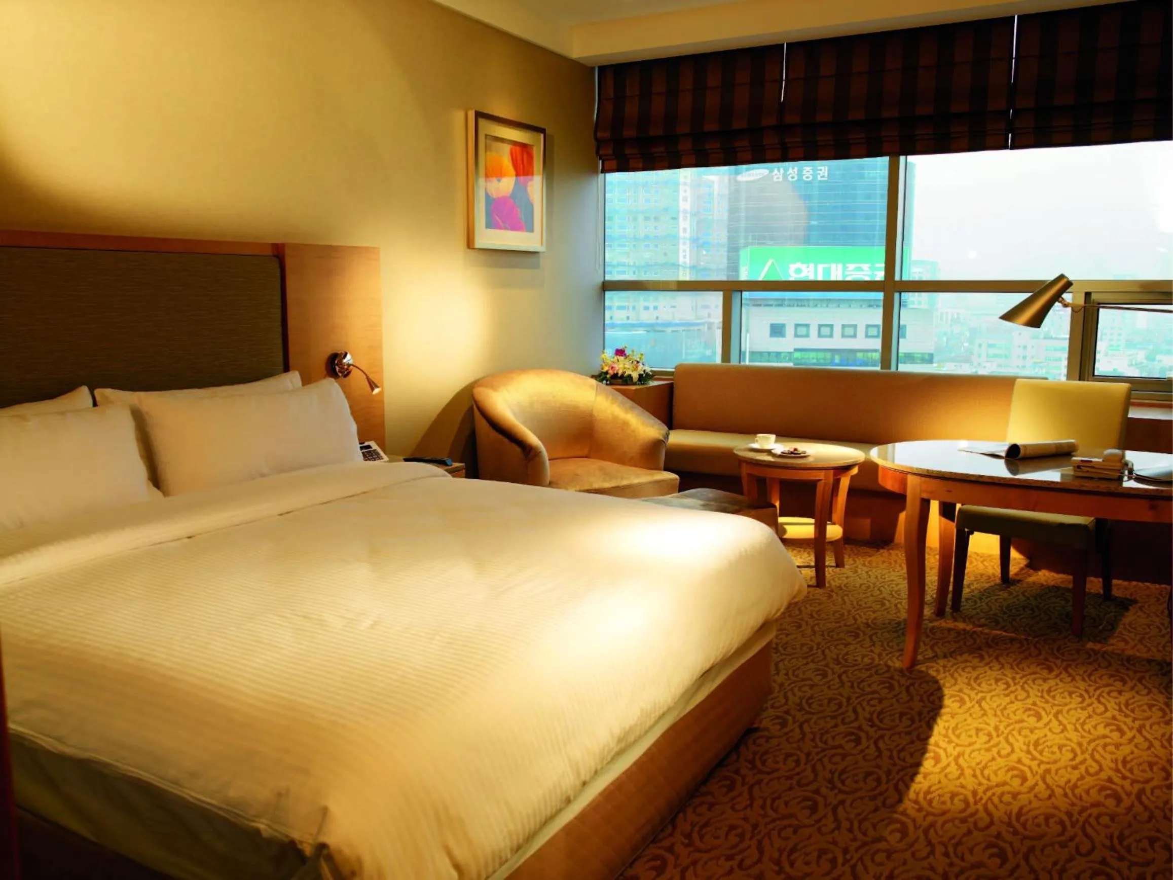 Decorative detail, Bed in Daegu Grand Hotel