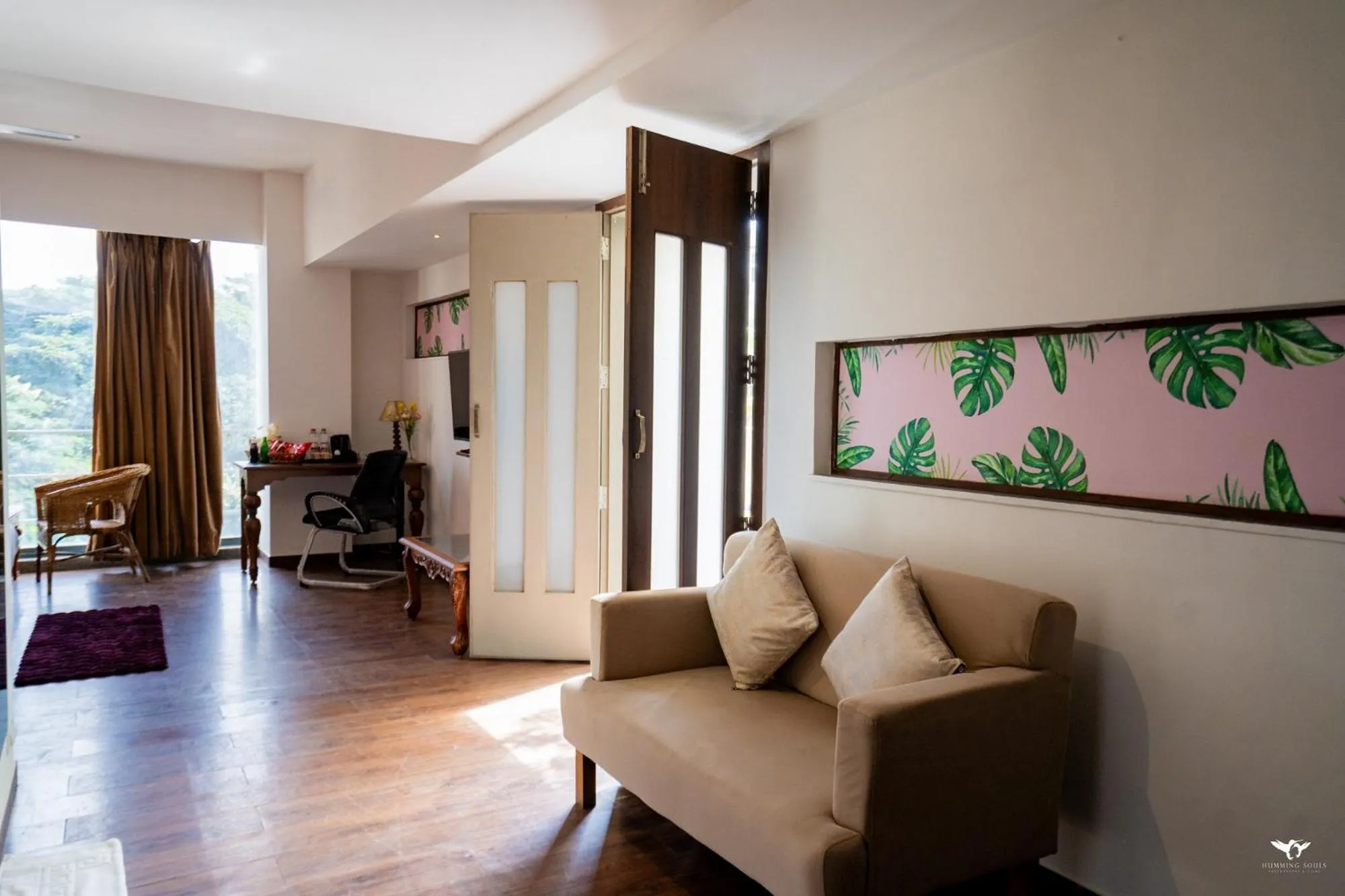 Seating area in Krishna Inn - Royal Hotels