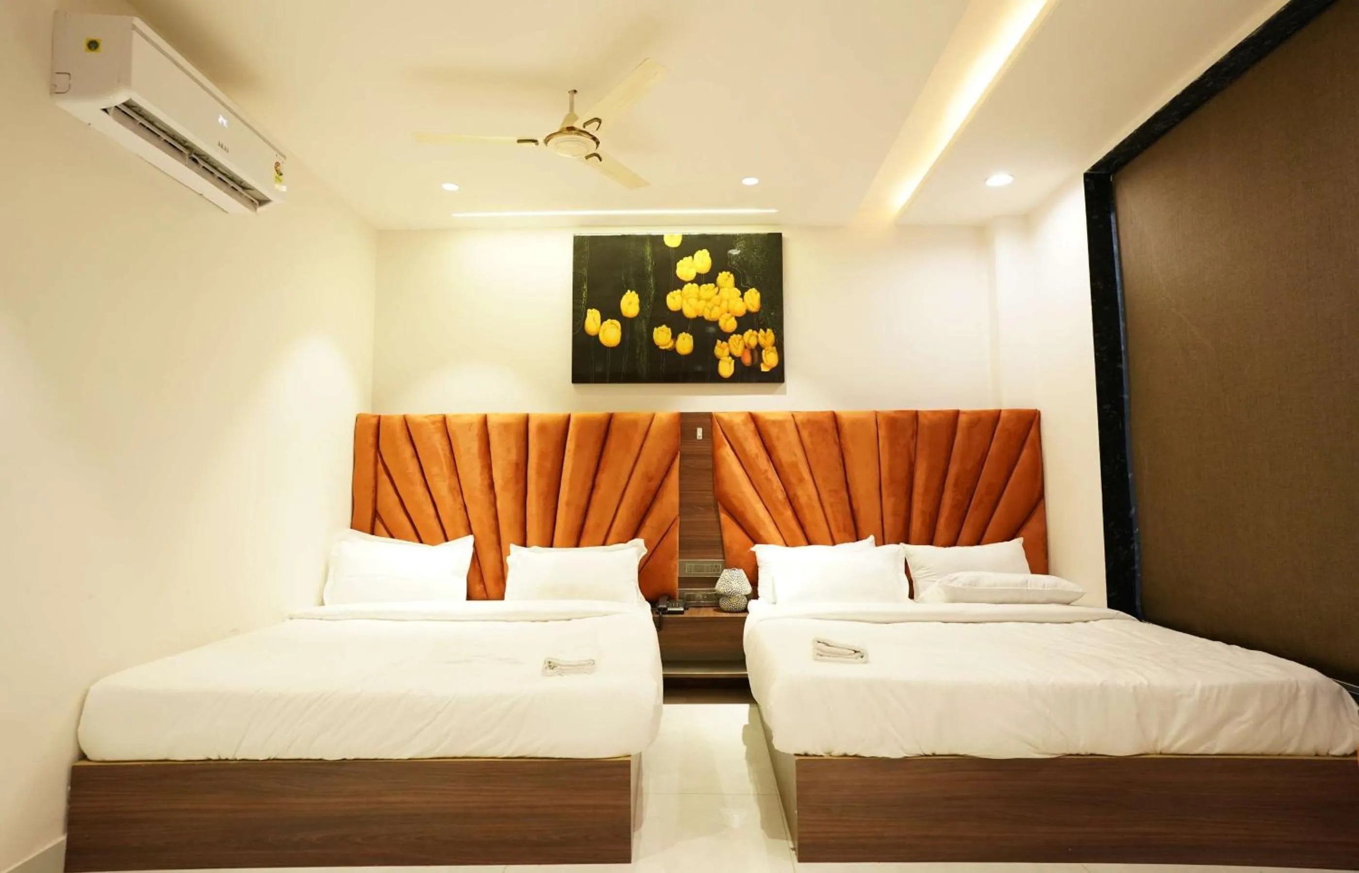 Bed in HOTEL V Inn STUDIO