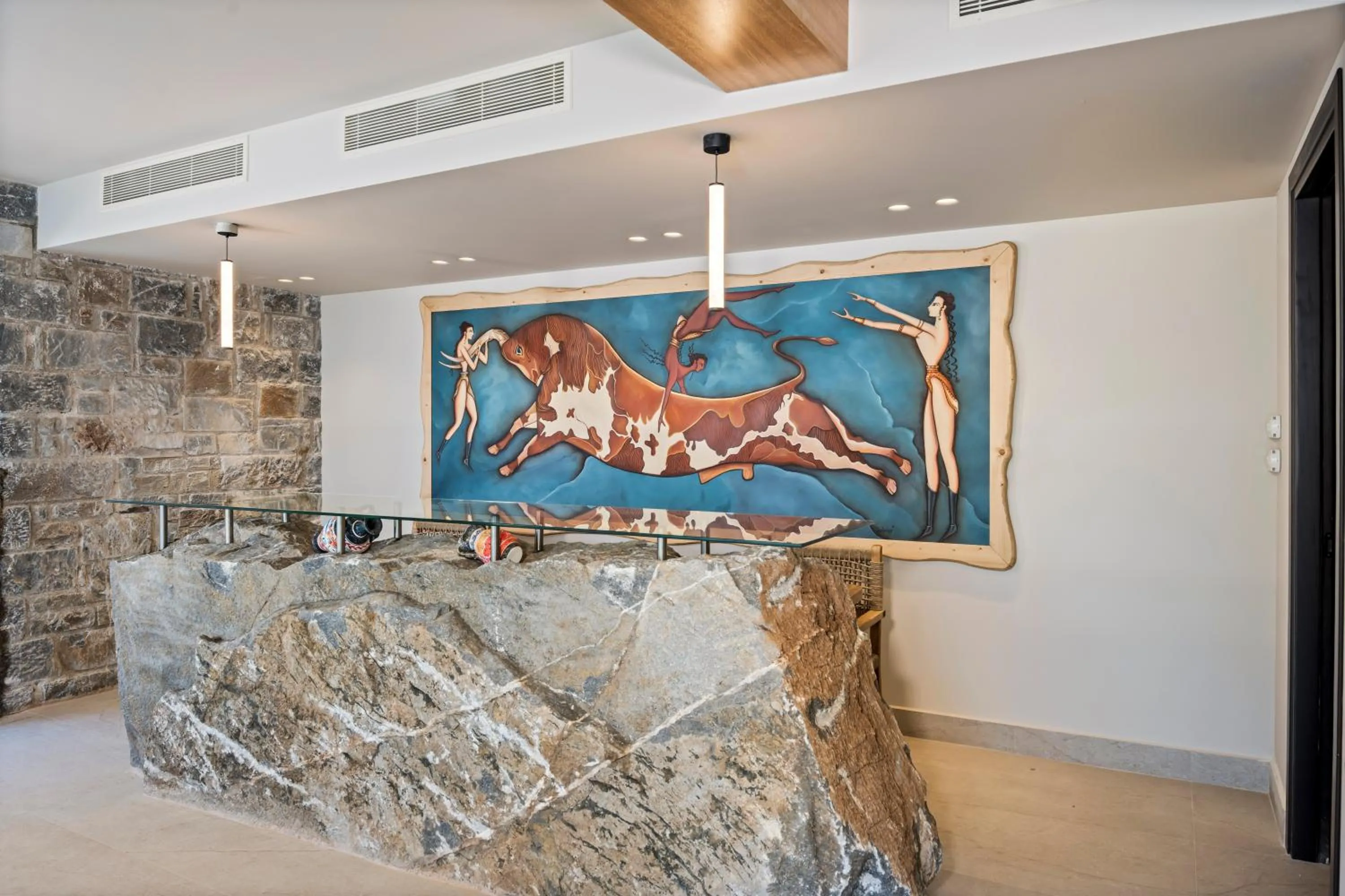Lobby or reception in Volta Seaside Boutique Hotel