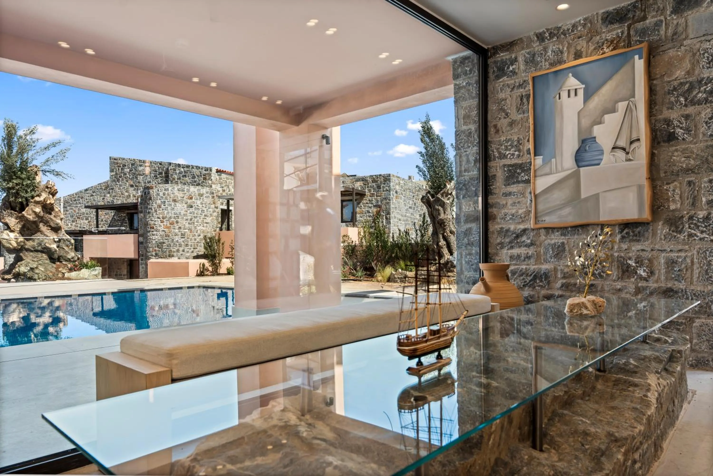 Lobby or reception in Volta Seaside Boutique Hotel