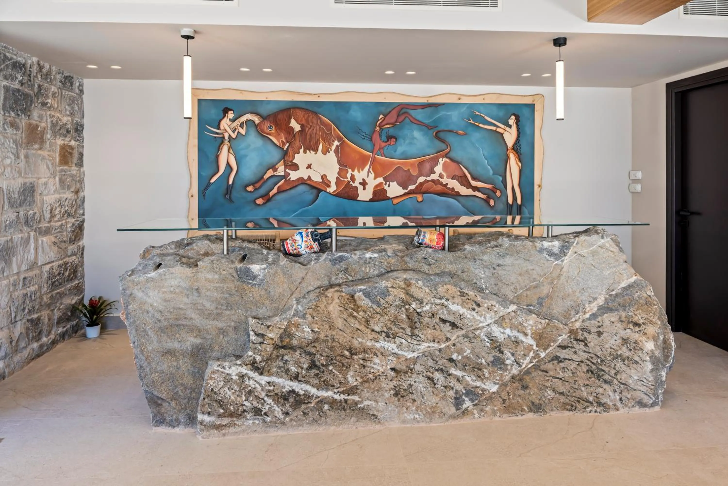 Lobby or reception in Volta Seaside Boutique Hotel