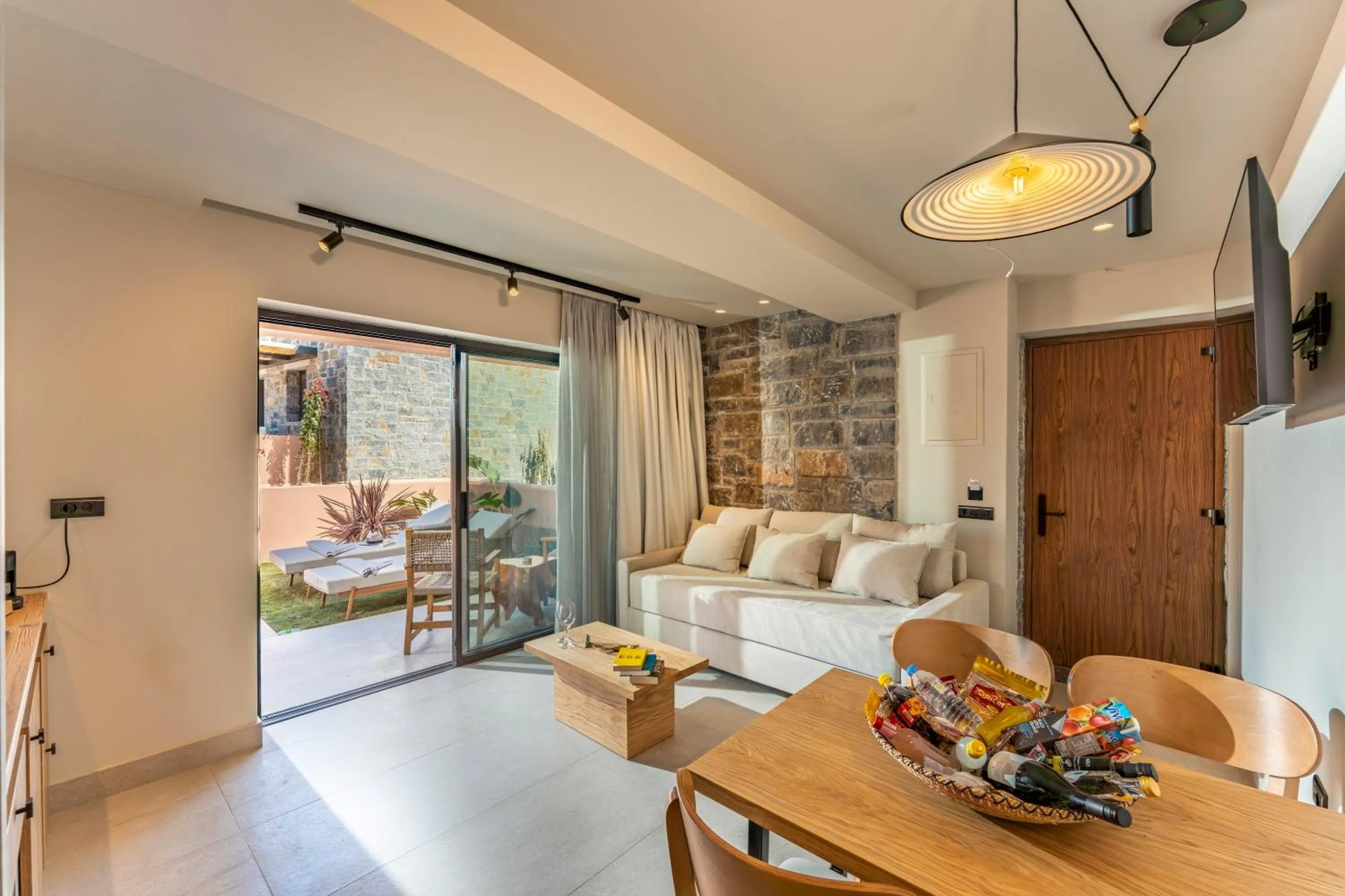 Living room in Volta Seaside Boutique Hotel