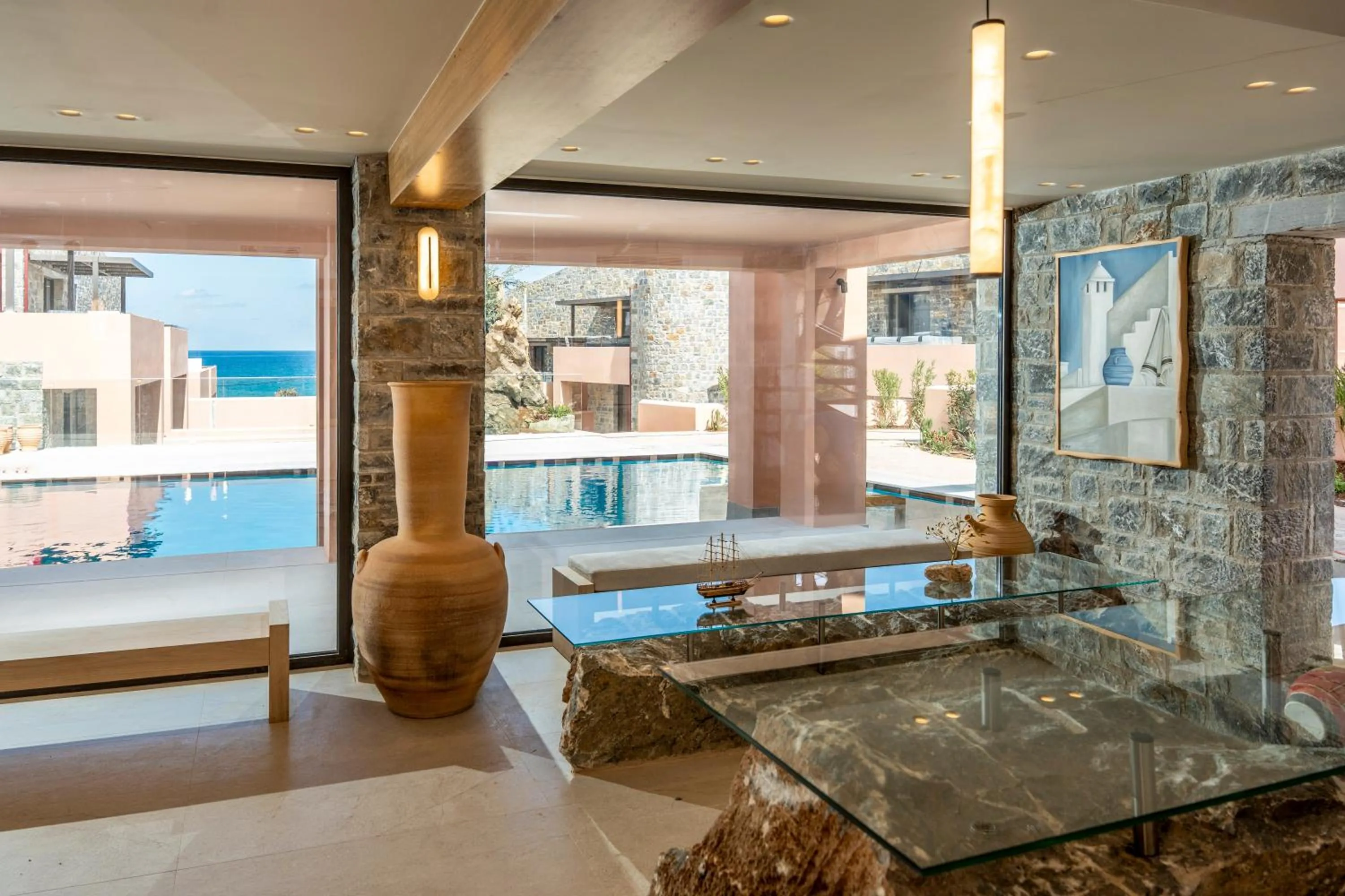 Lobby or reception in Volta Seaside Boutique Hotel