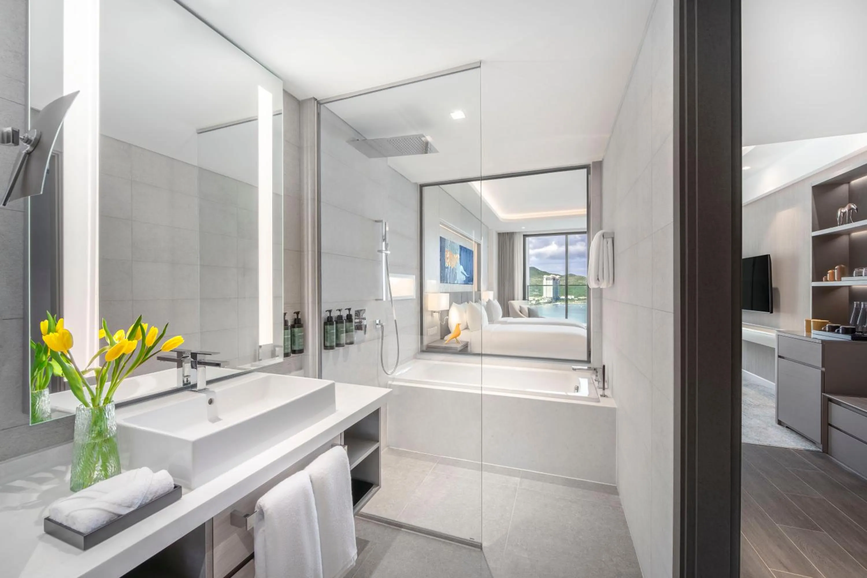 Shower in voco Scenia Bay Nha Trang by IHG
