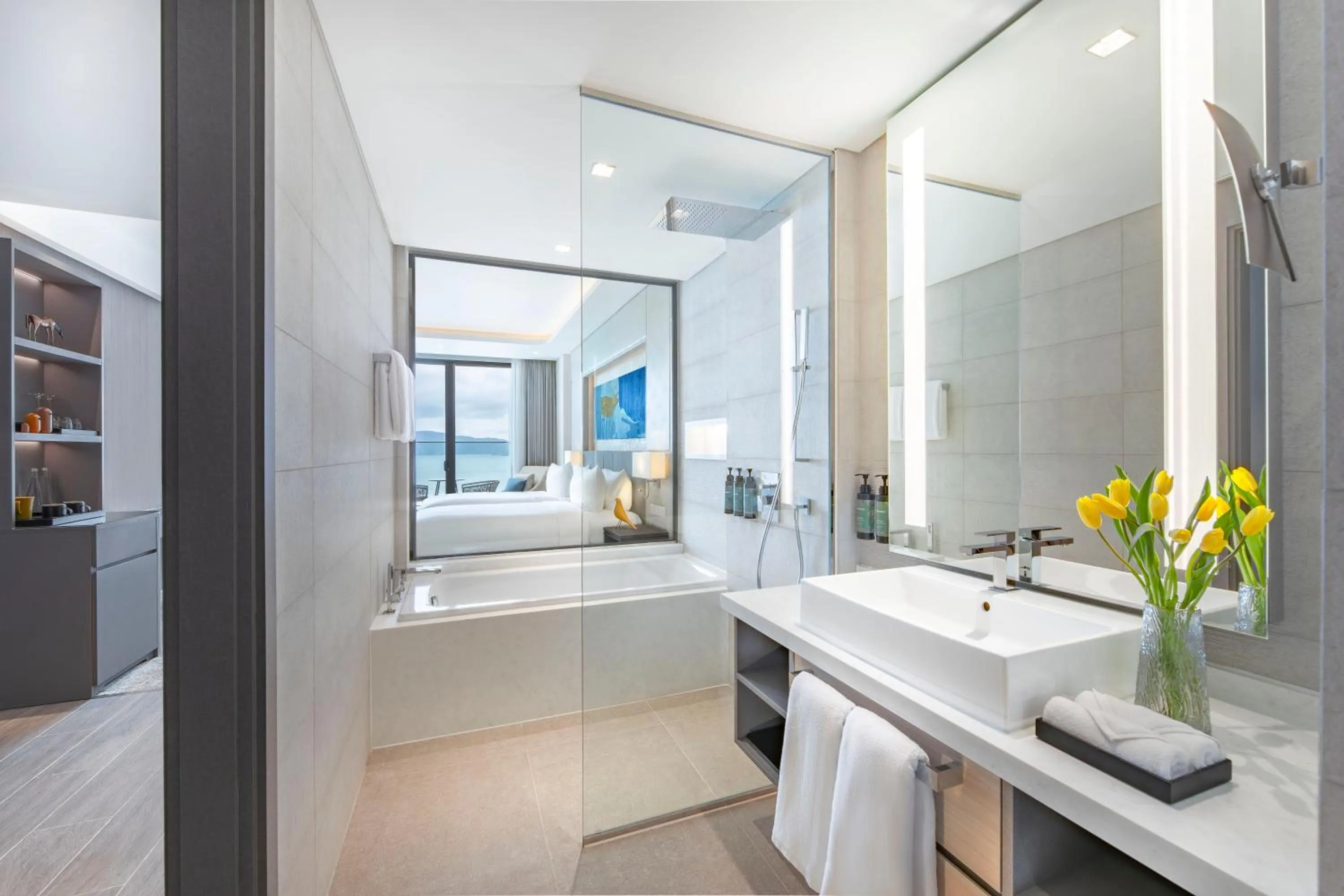 Shower in voco Scenia Bay Nha Trang by IHG