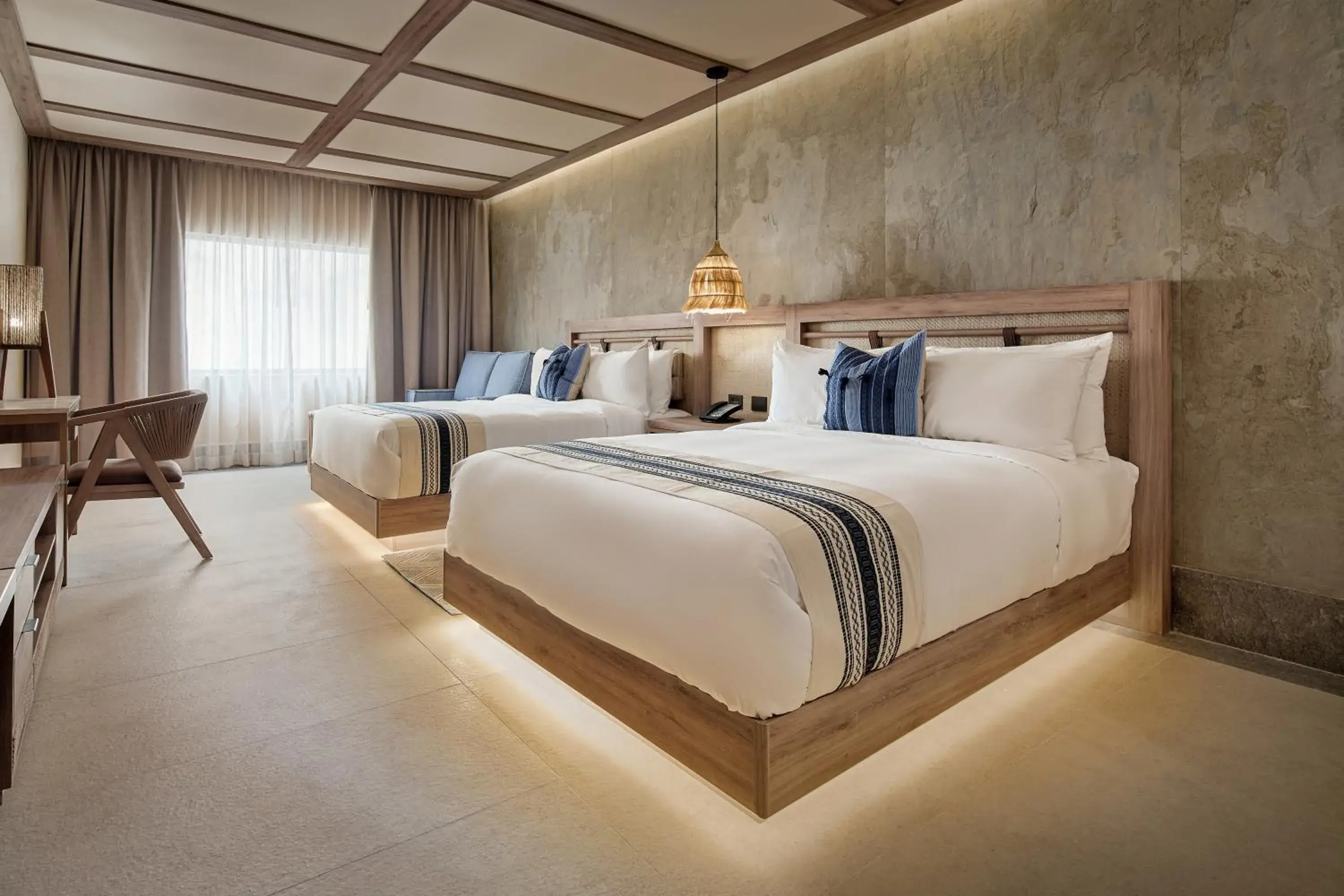 Premium Queen Room with Two Queen Beds and Terrace in Hotel Indigo Playa del Carmen by IHG Premium Queen Room with Two Queen Beds and Terrace in Hotel Indigo Playa del Carmen by IHG
