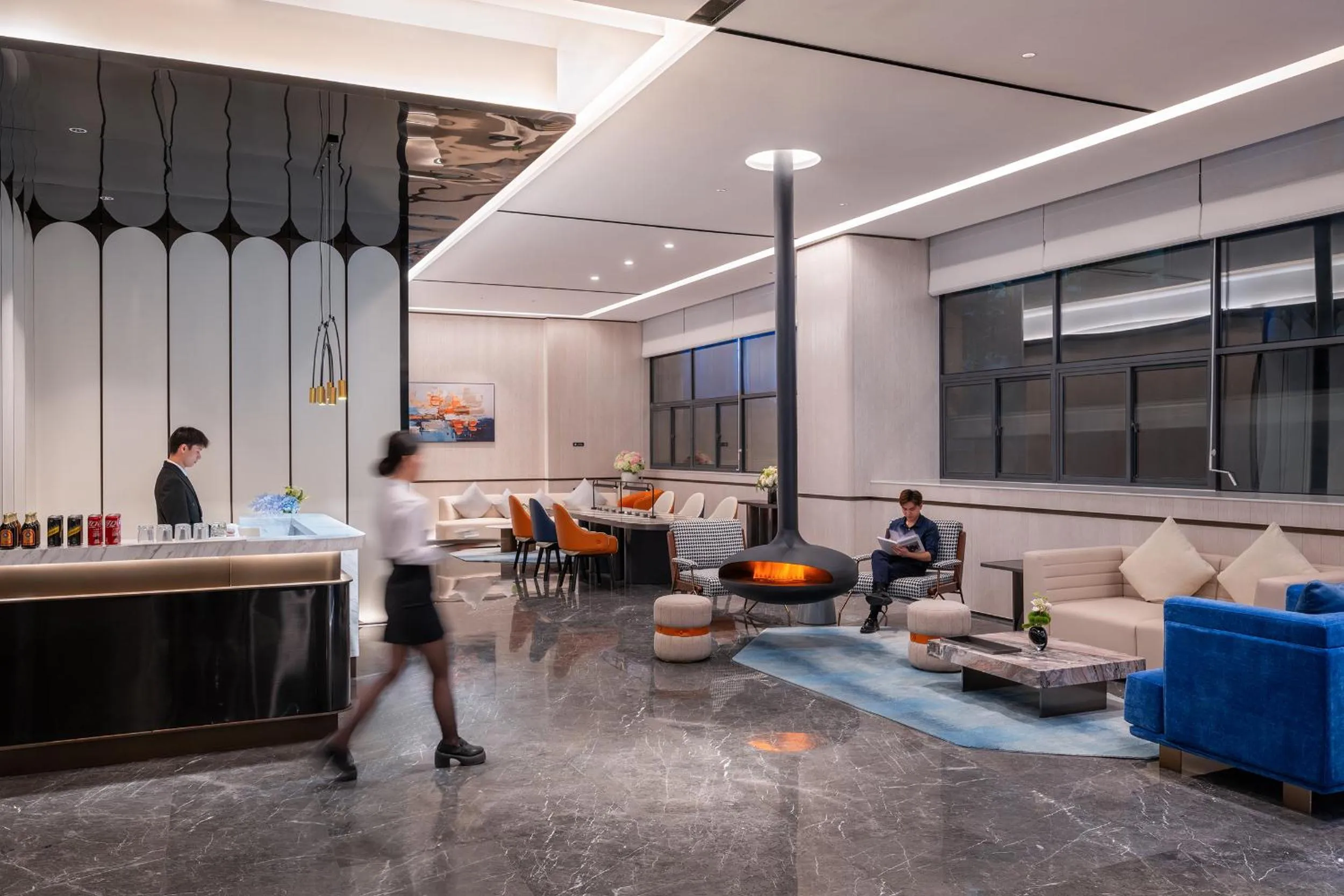 Communal lounge/ TV room in Novotel Hangzhou Xintiandi