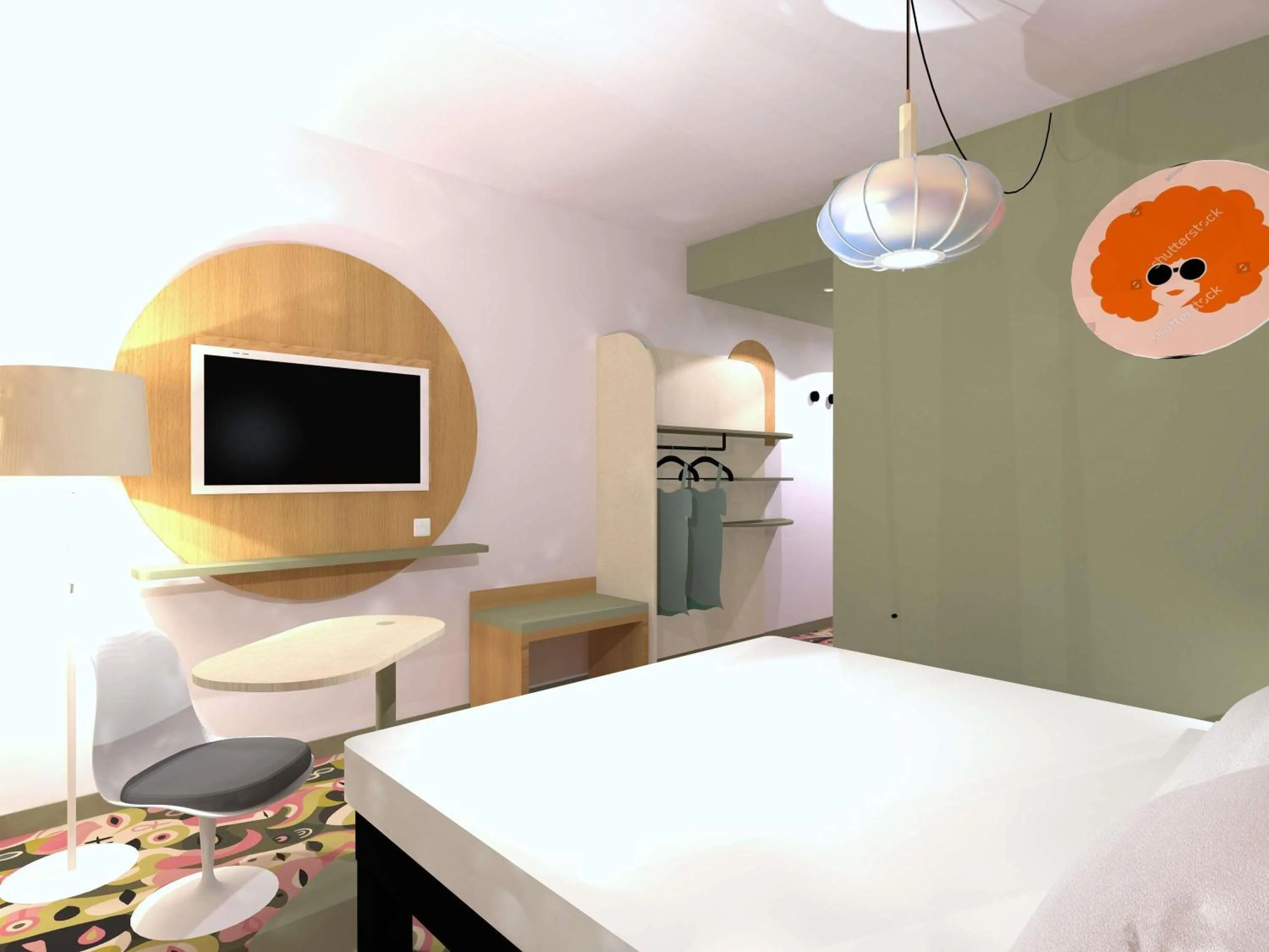 Standard Twin Room in ibis Styles Metz Centre