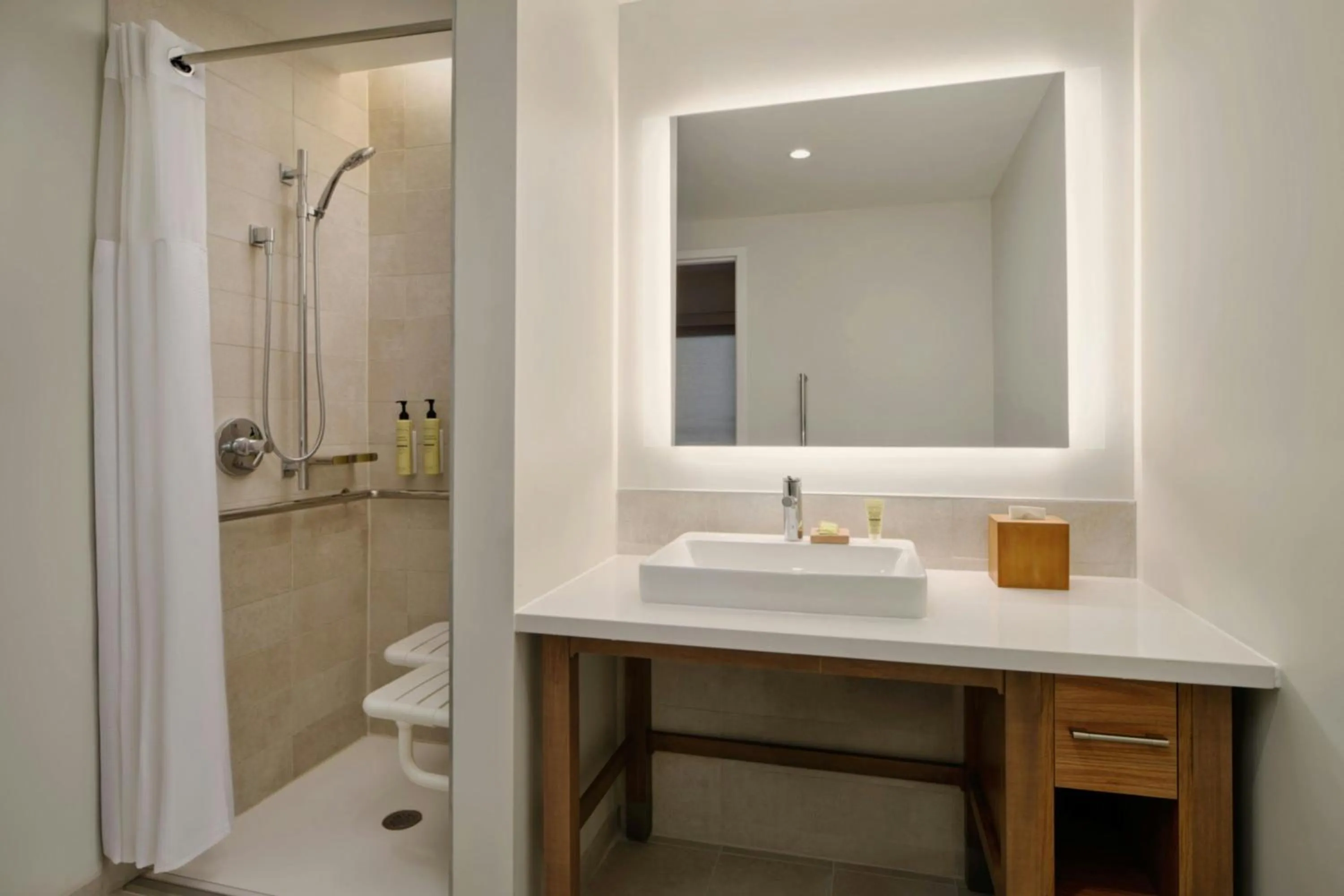 Bathroom in Element Pooler Savannah Airport