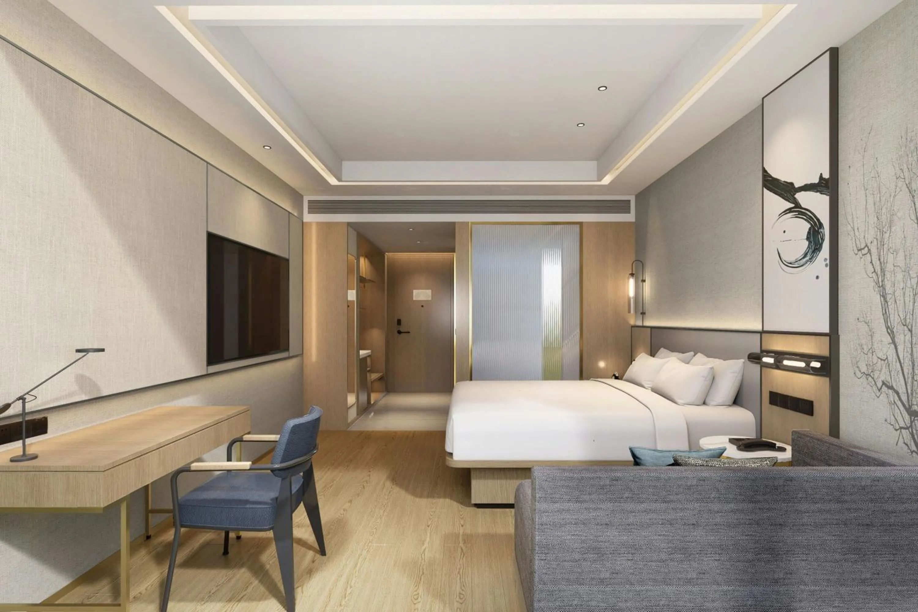 Photo of the whole room, Bed in Fairfield by Marriott Qingdao West Coast