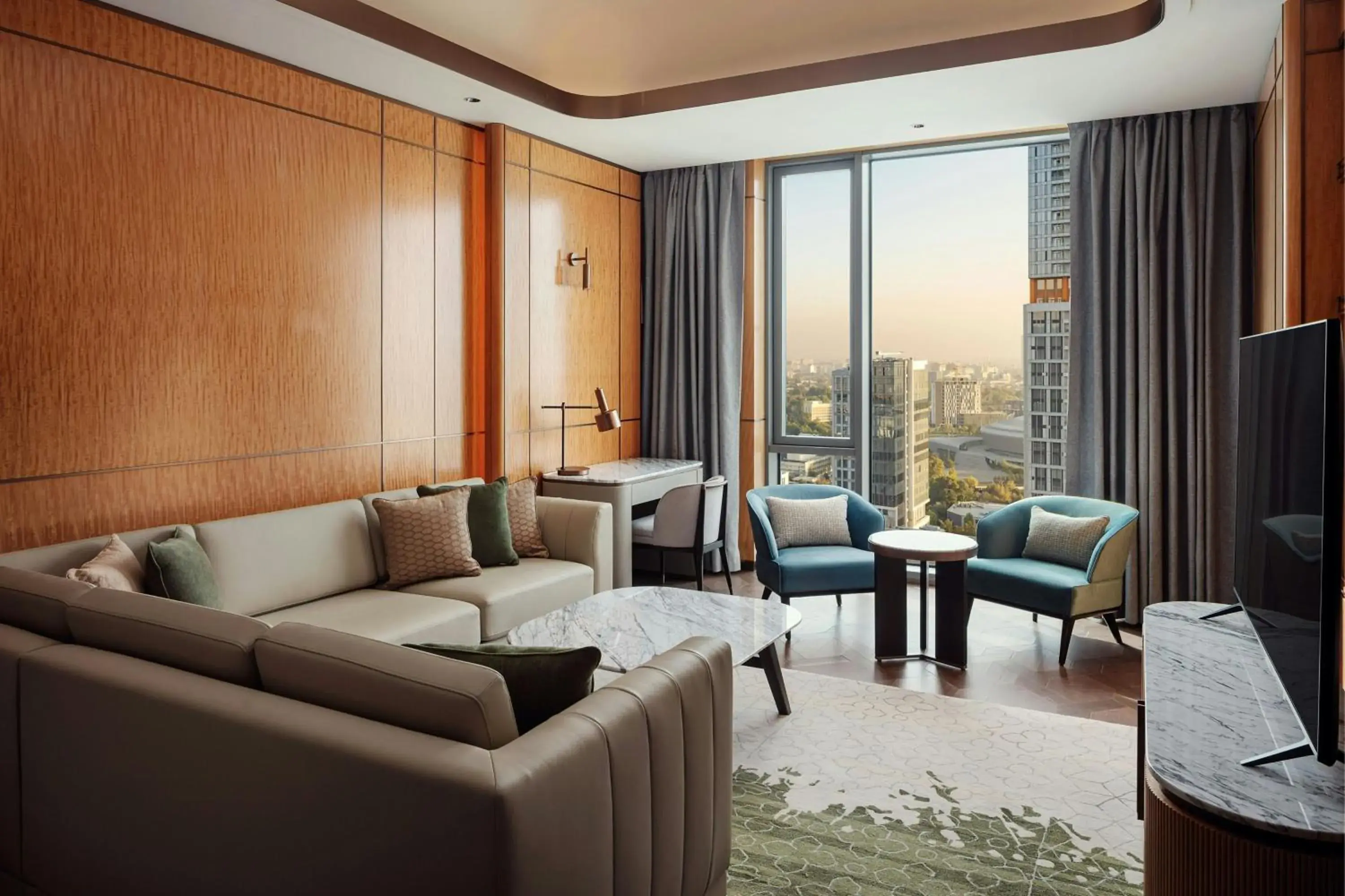One-Bedroom Executive King Suite with Concierge Lounge Access in JW Marriott Hotel Tashkent One-Bedroom Executive King Suite with Concierge Lounge Access in JW Marriott Hotel Tashkent