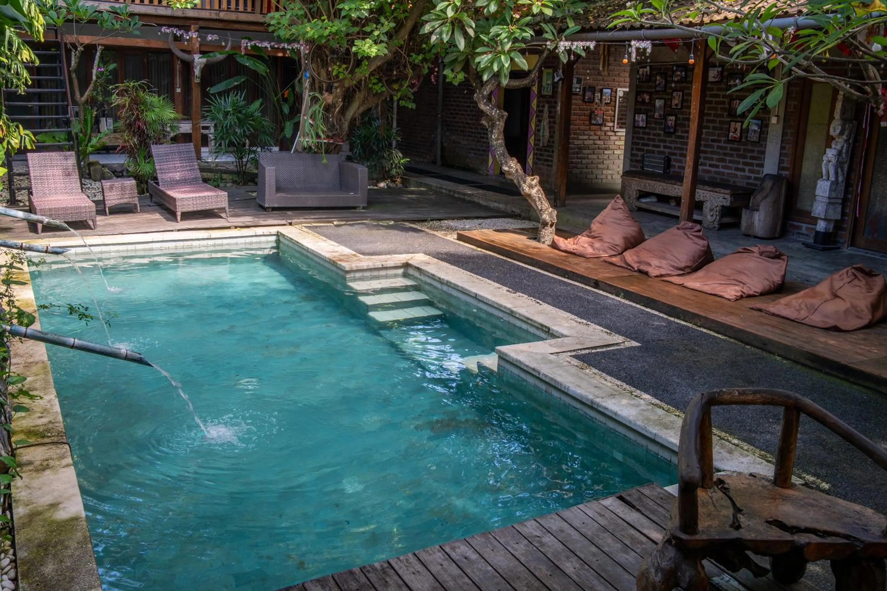 Pool view in Da Housetel Kuta