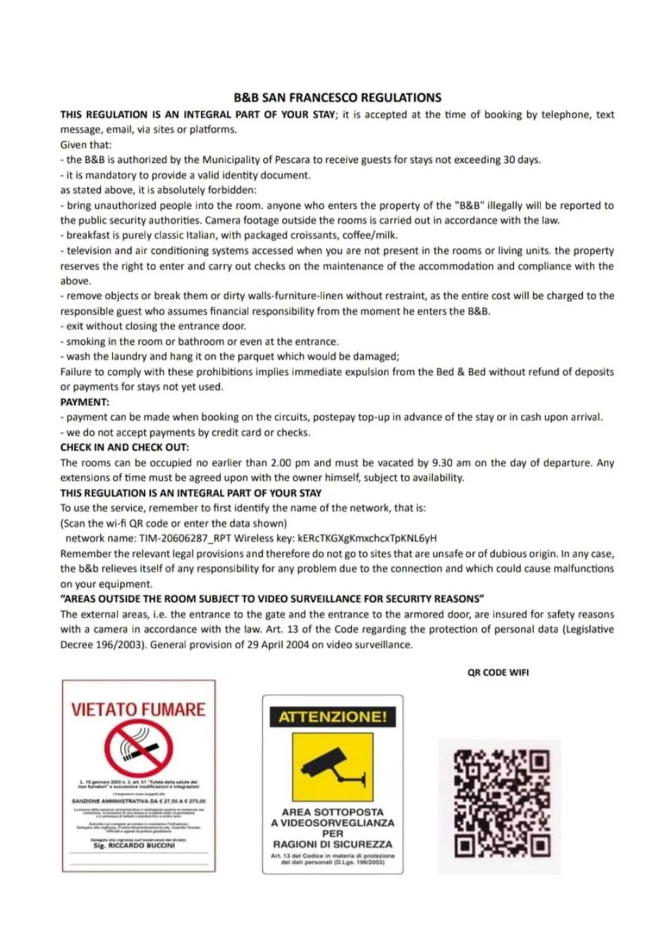 B&B SAN FRANCESCO Pescara Centro