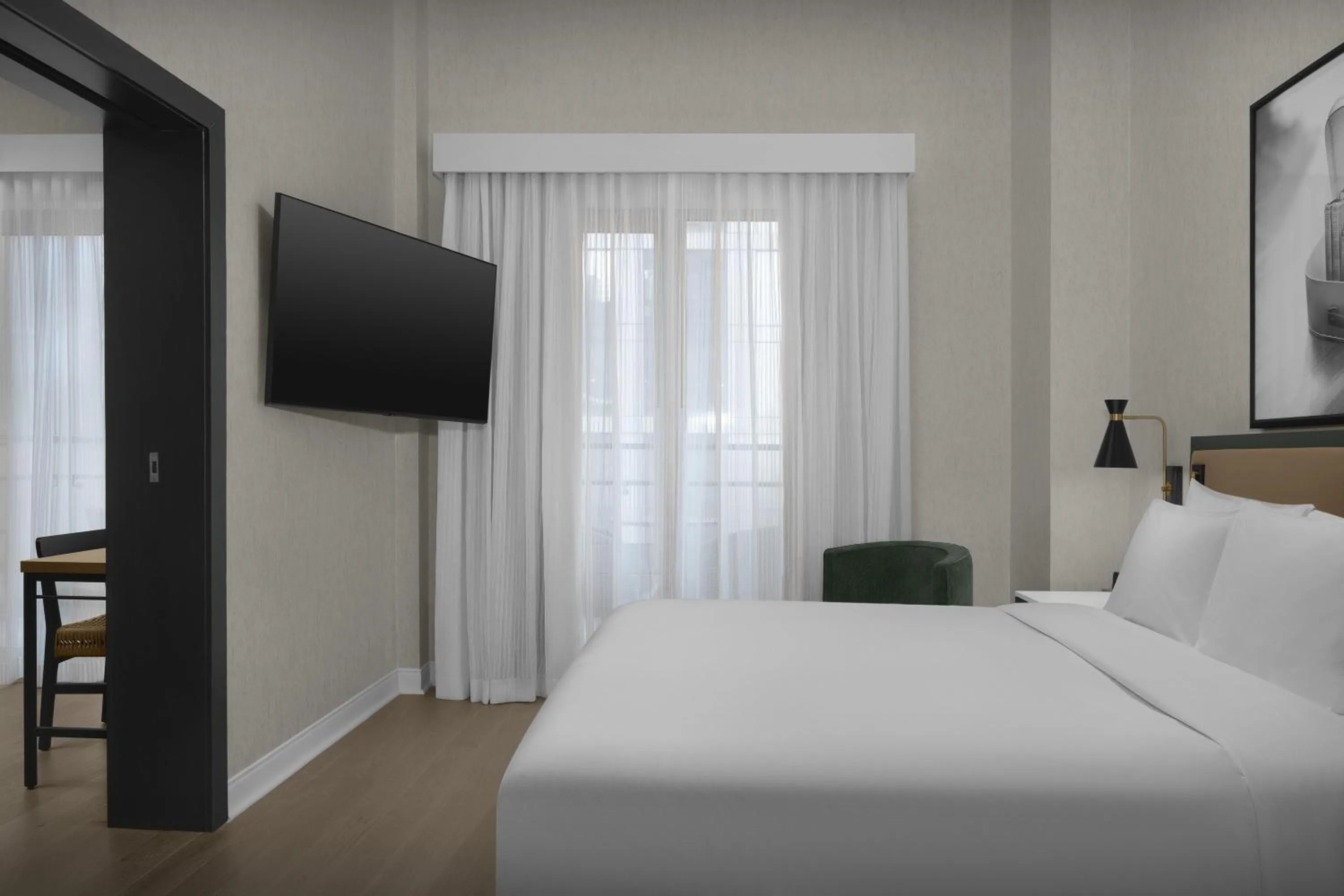 Photo of the whole room, Bed in The Livingston, part of JdV by Hyatt