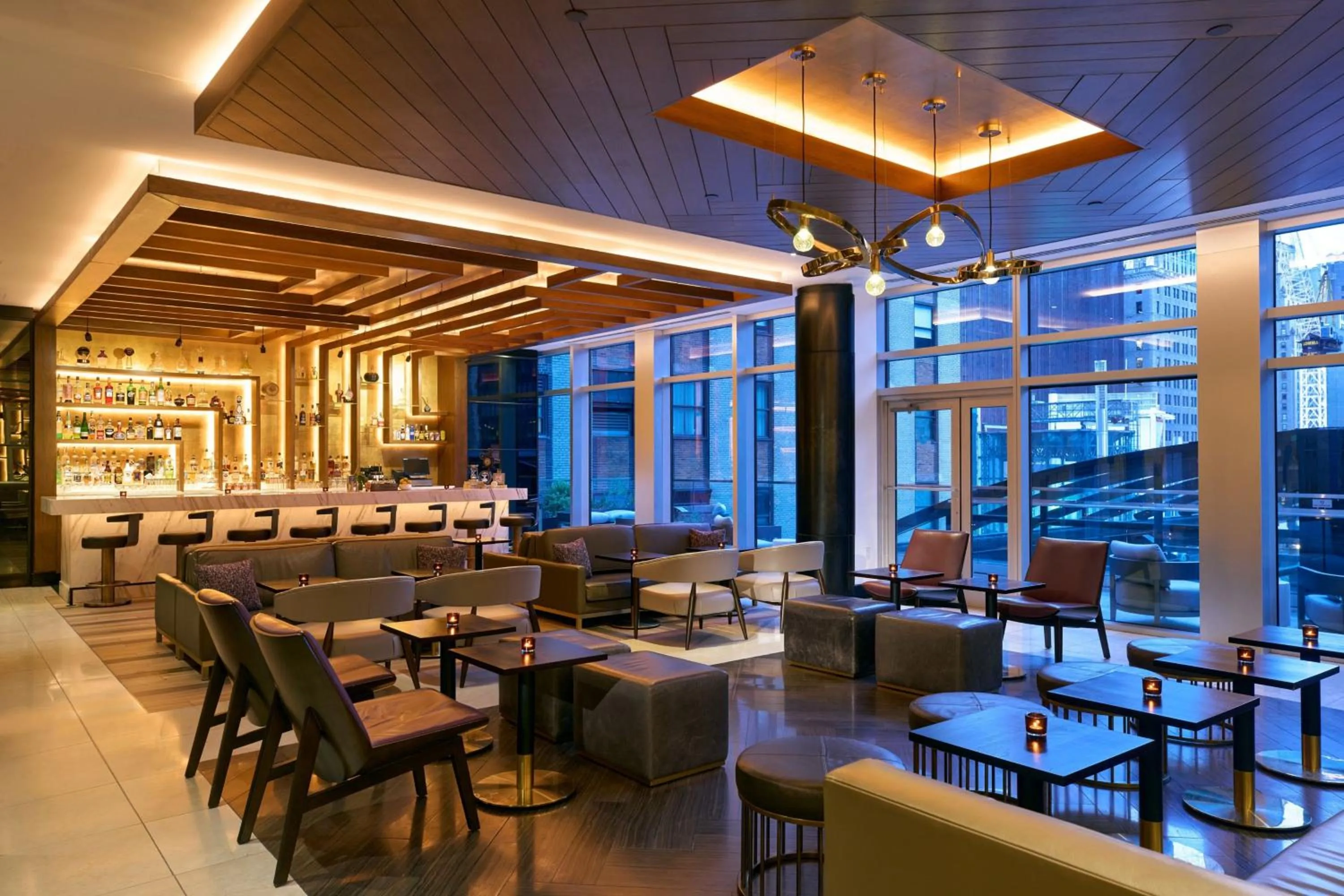 Lounge or bar in Renaissance New York Midtown Hotel