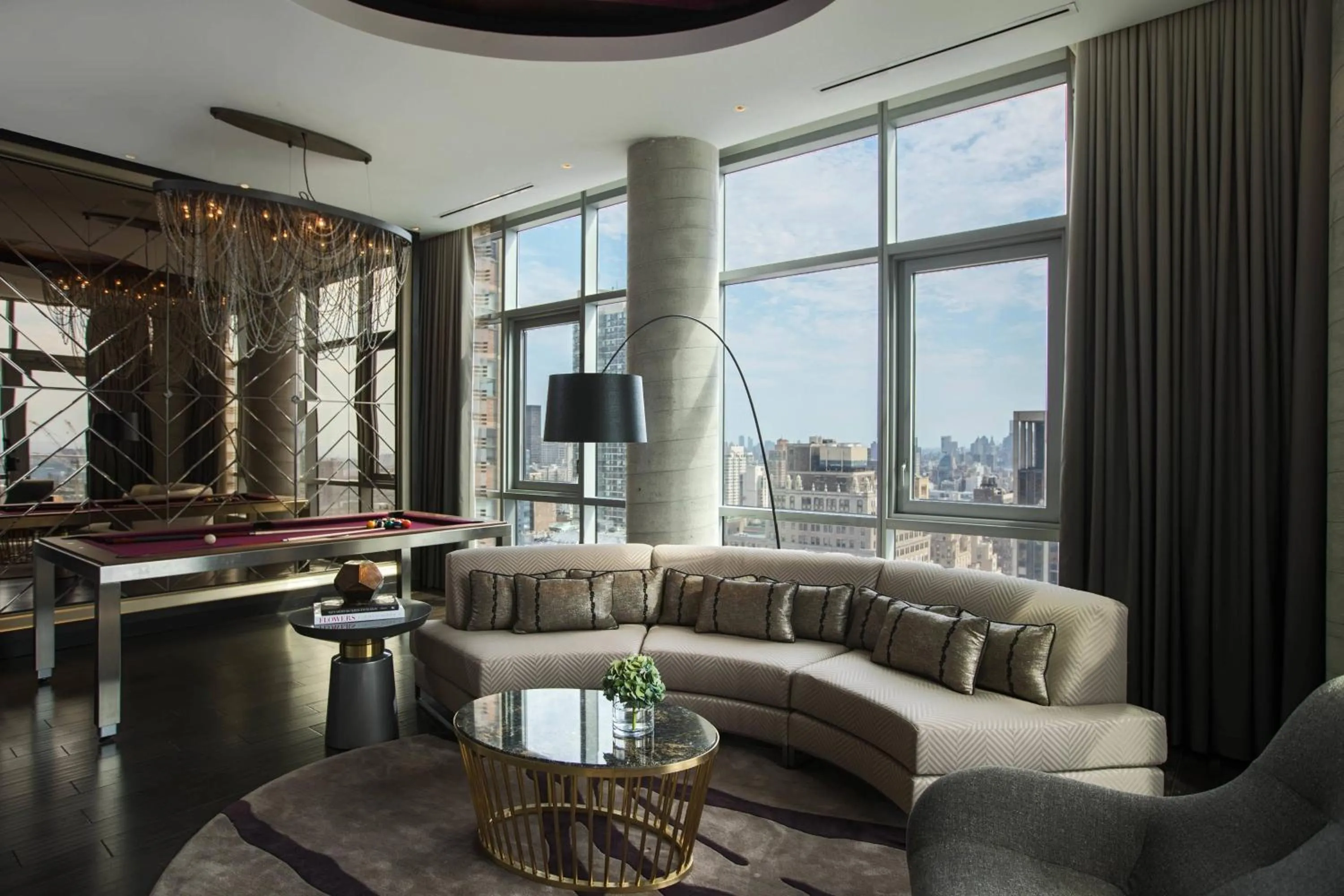 Living room in Renaissance New York Midtown Hotel