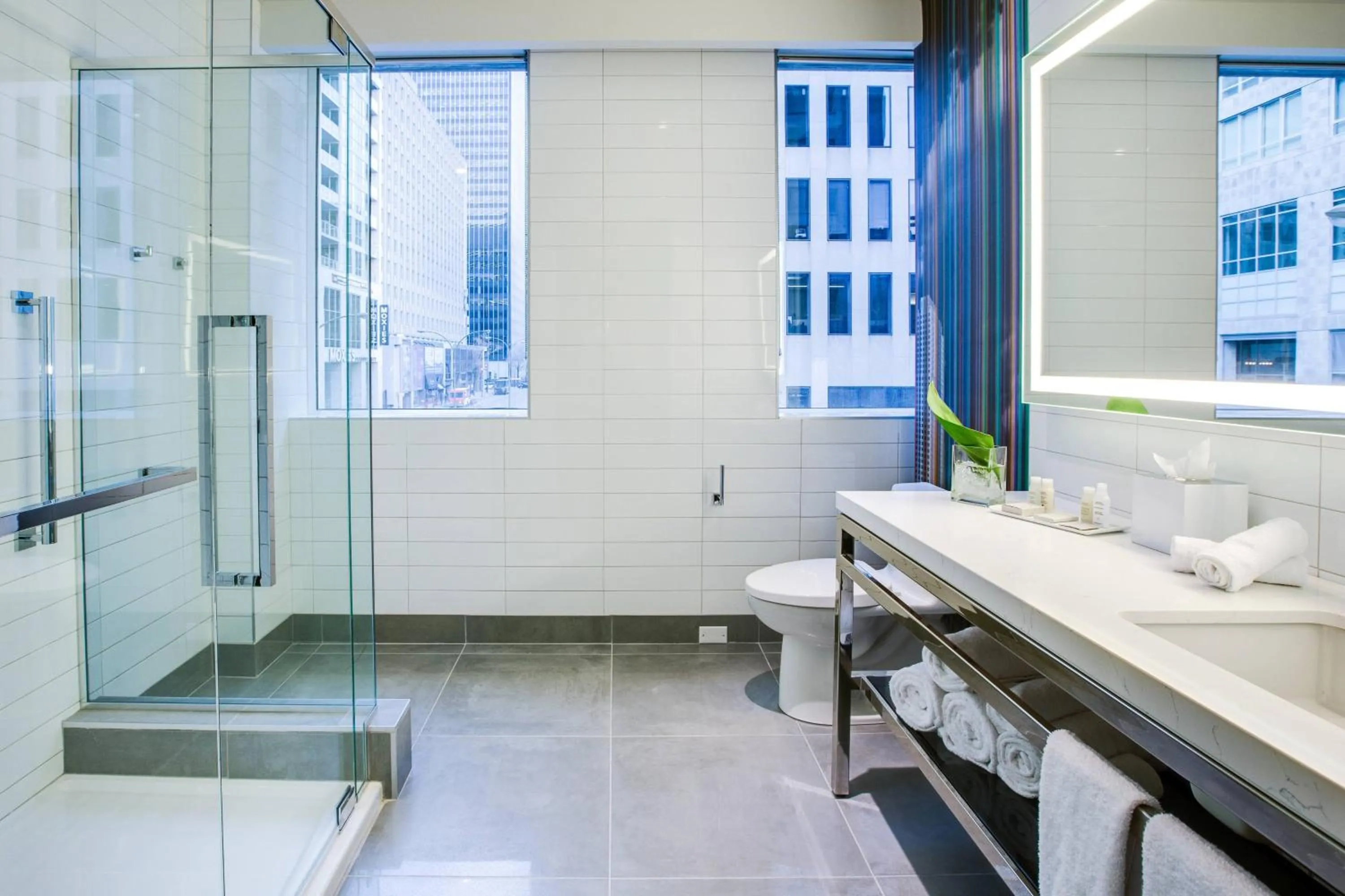 Bathroom in Renaissance Montreal Downtown Hotel