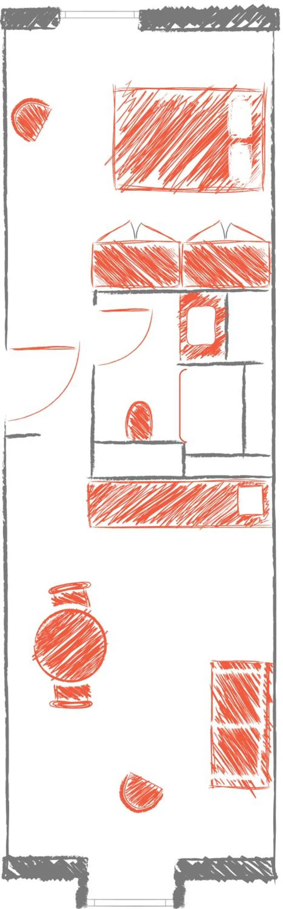 Photo of the whole room in 360 Apartment Hotel Frankfurt