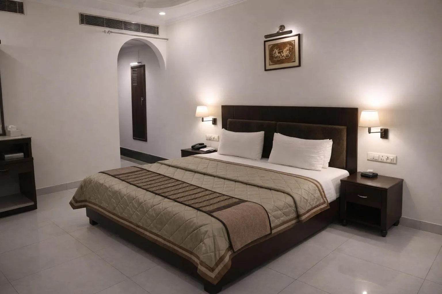 Bed in Hotel Diplomat Residency