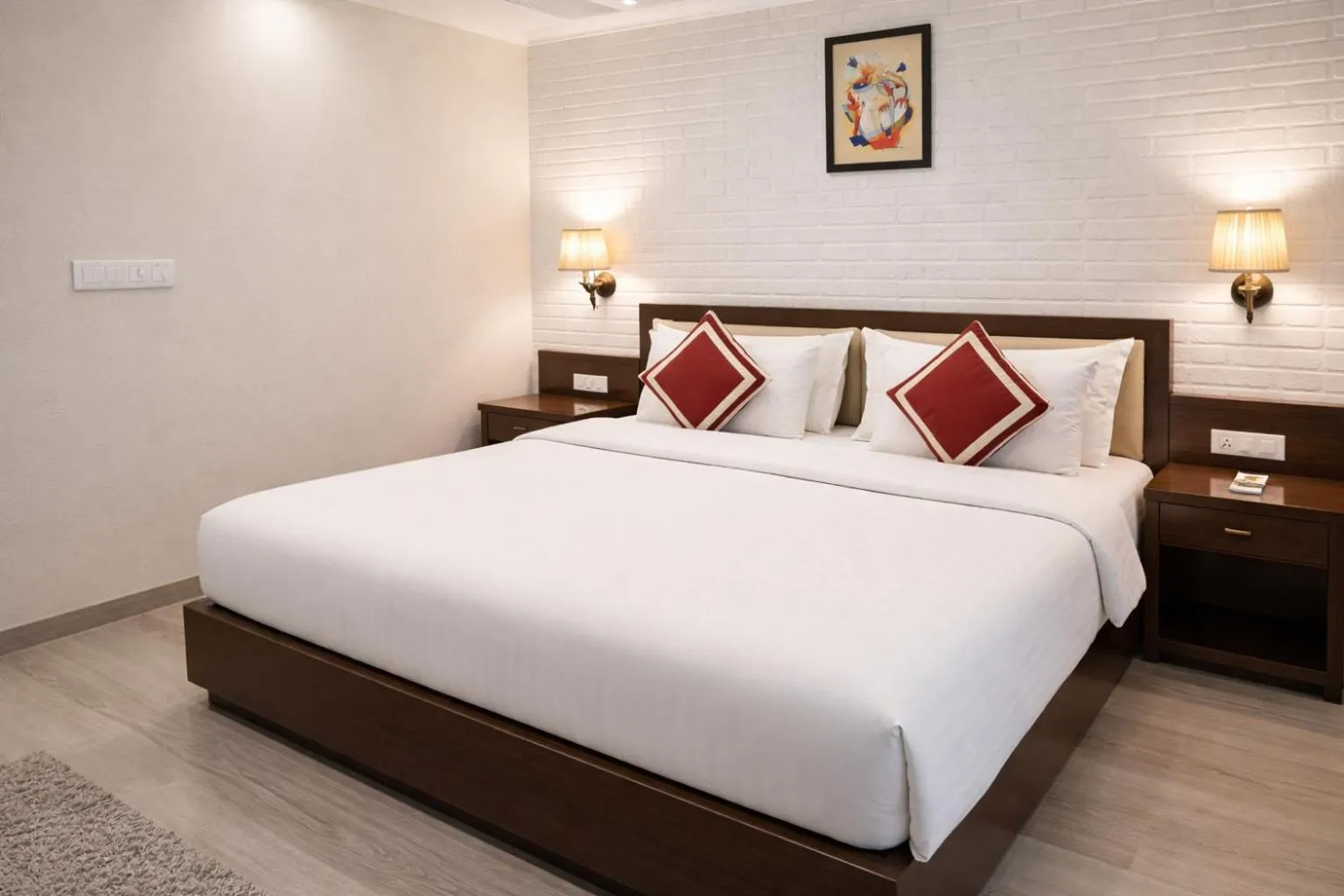 Bed in Hotel Diplomat Residency