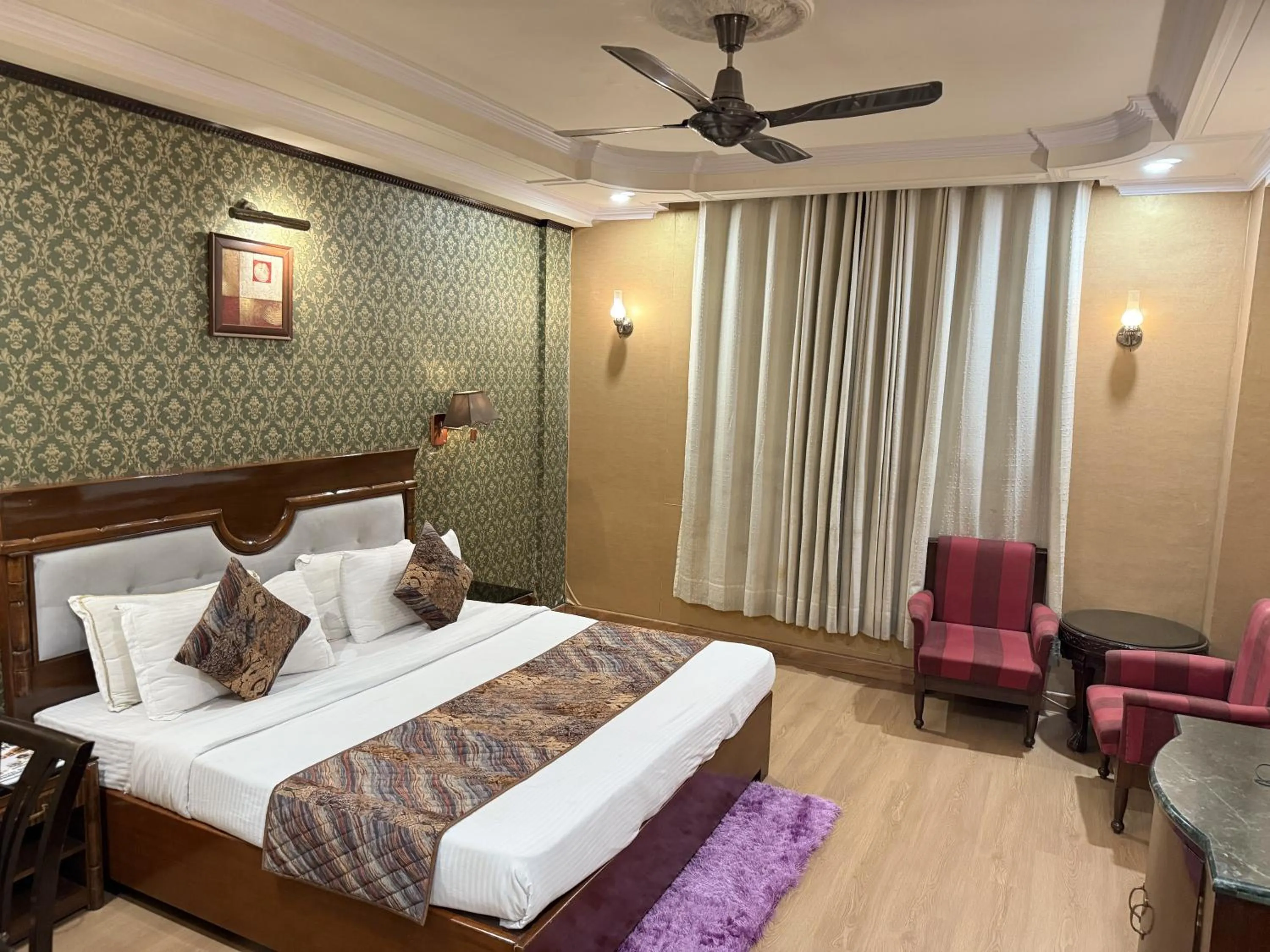 Bed in Hotel Diplomat Residency