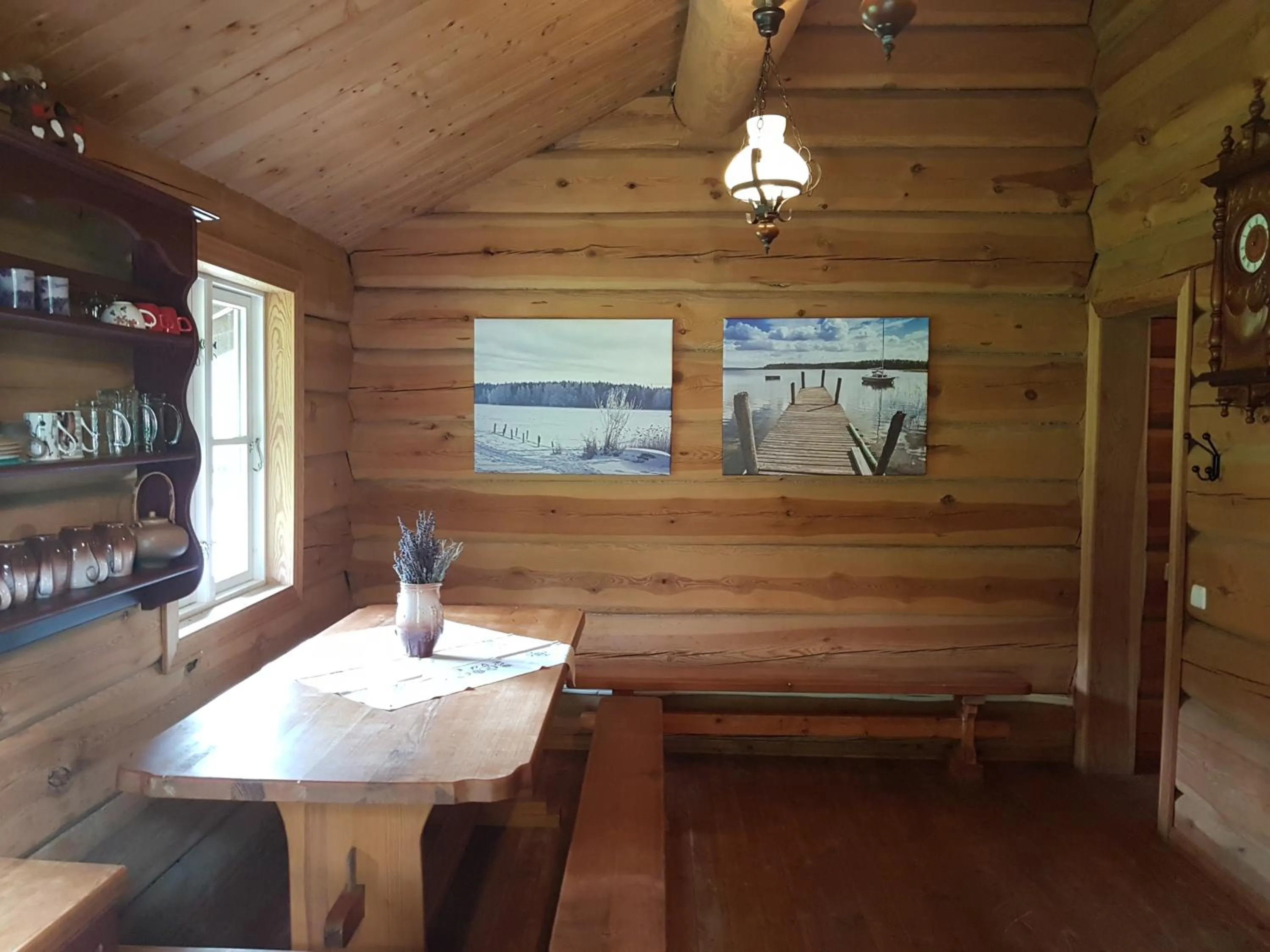 Sauna in North Lakeside Villa Plateliai