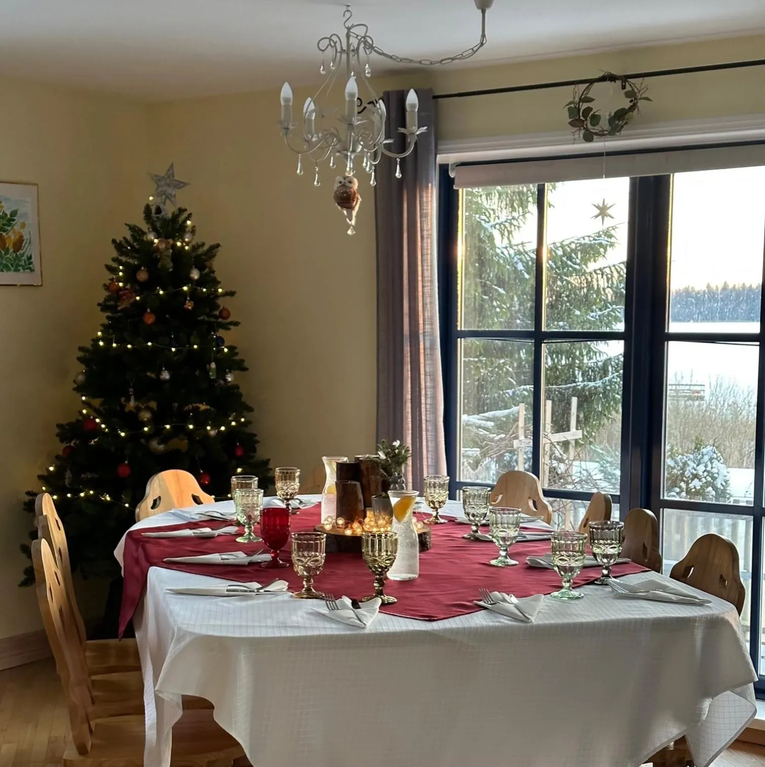 Winter in North Lakeside Villa Plateliai