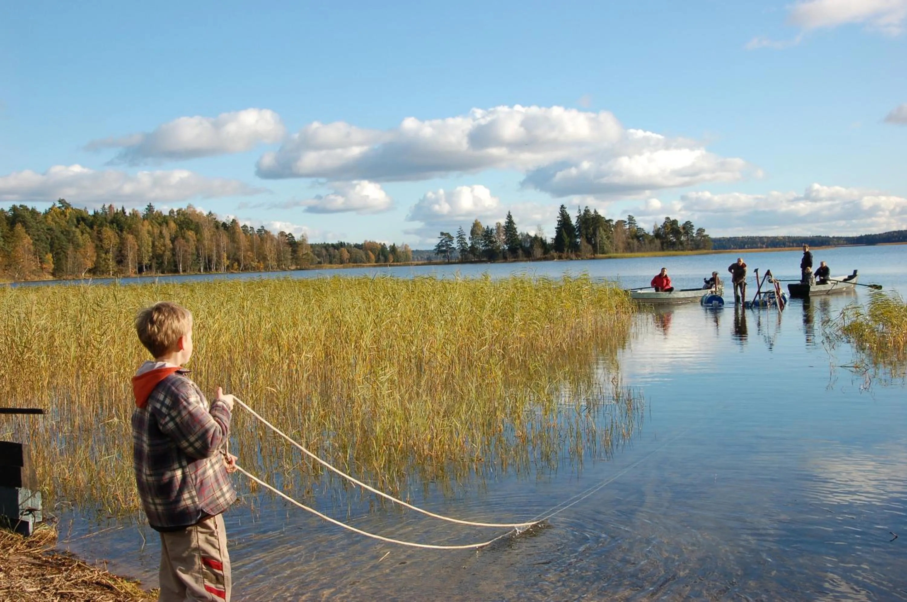 Lake view in North Lakeside Villa Plateliai