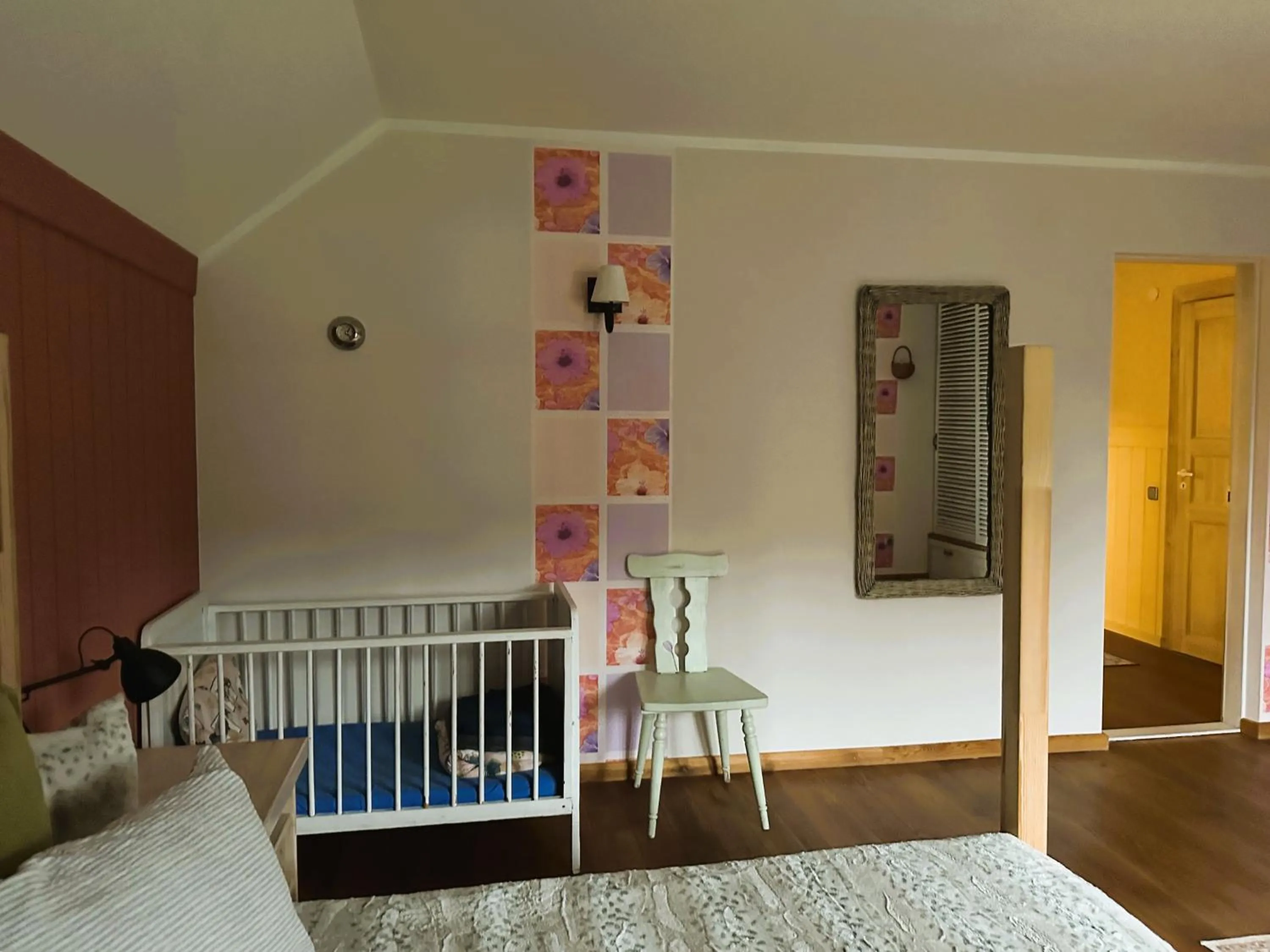 Bed in North Lakeside Villa Plateliai