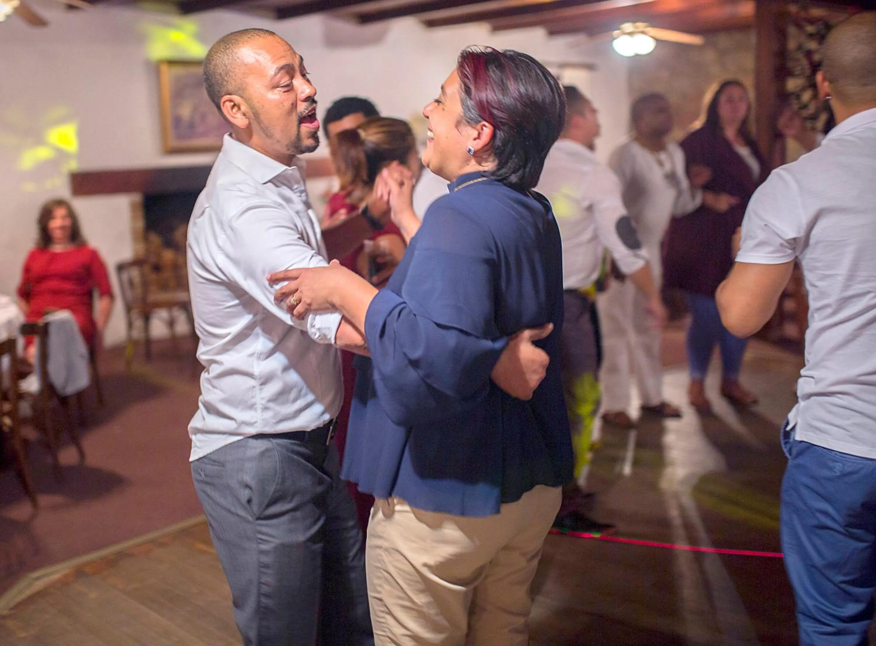 group of guests in Houw Hoek Hotel