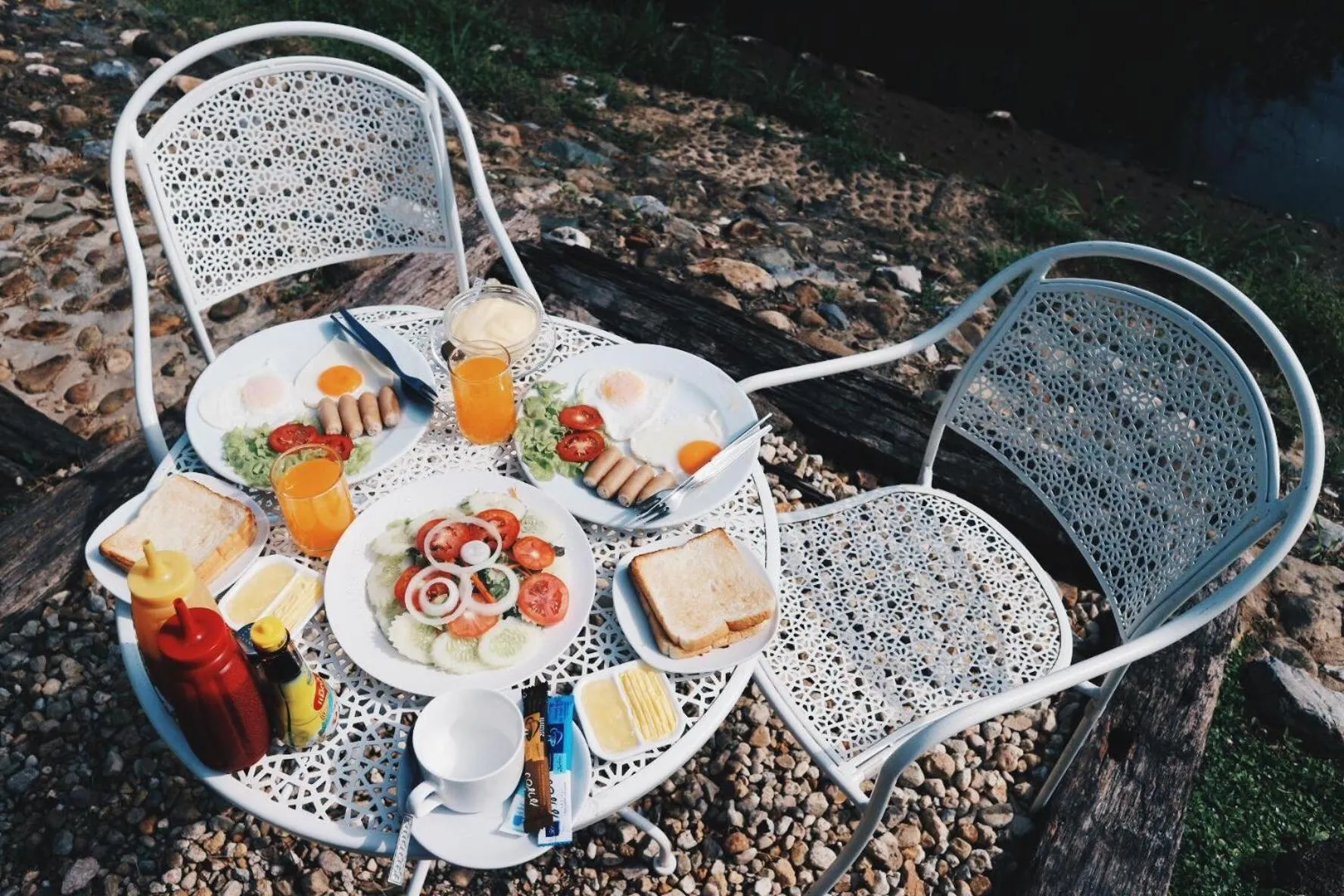 Breakfast in Wangyao Riverside Resort