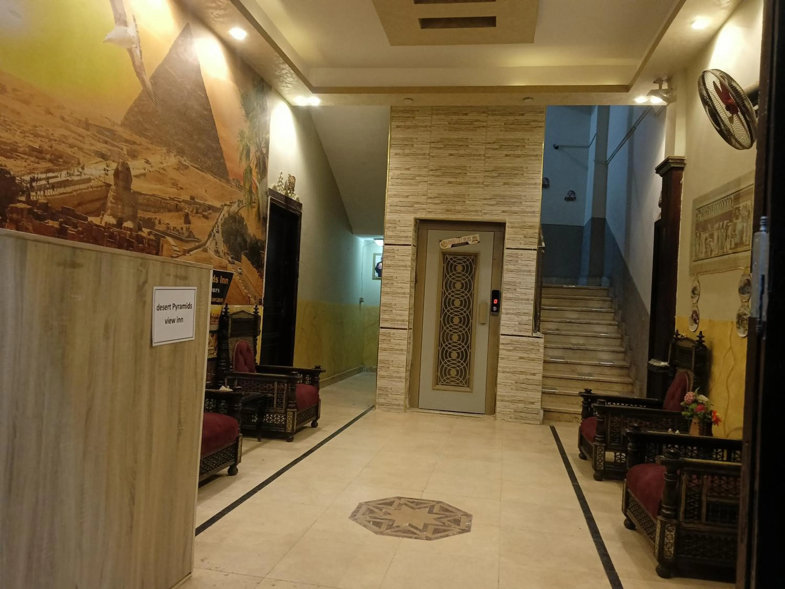 Property building in Falcon pyramids inn