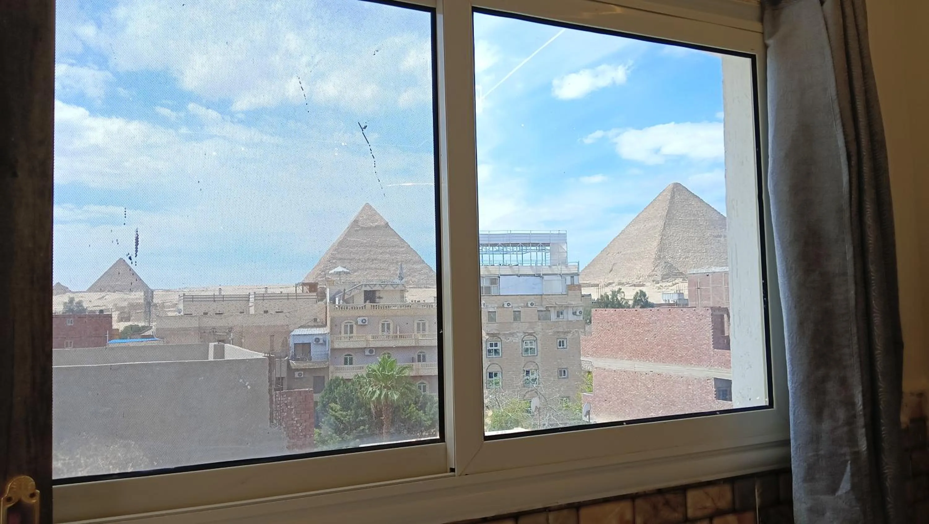 City view in Falcon pyramids inn