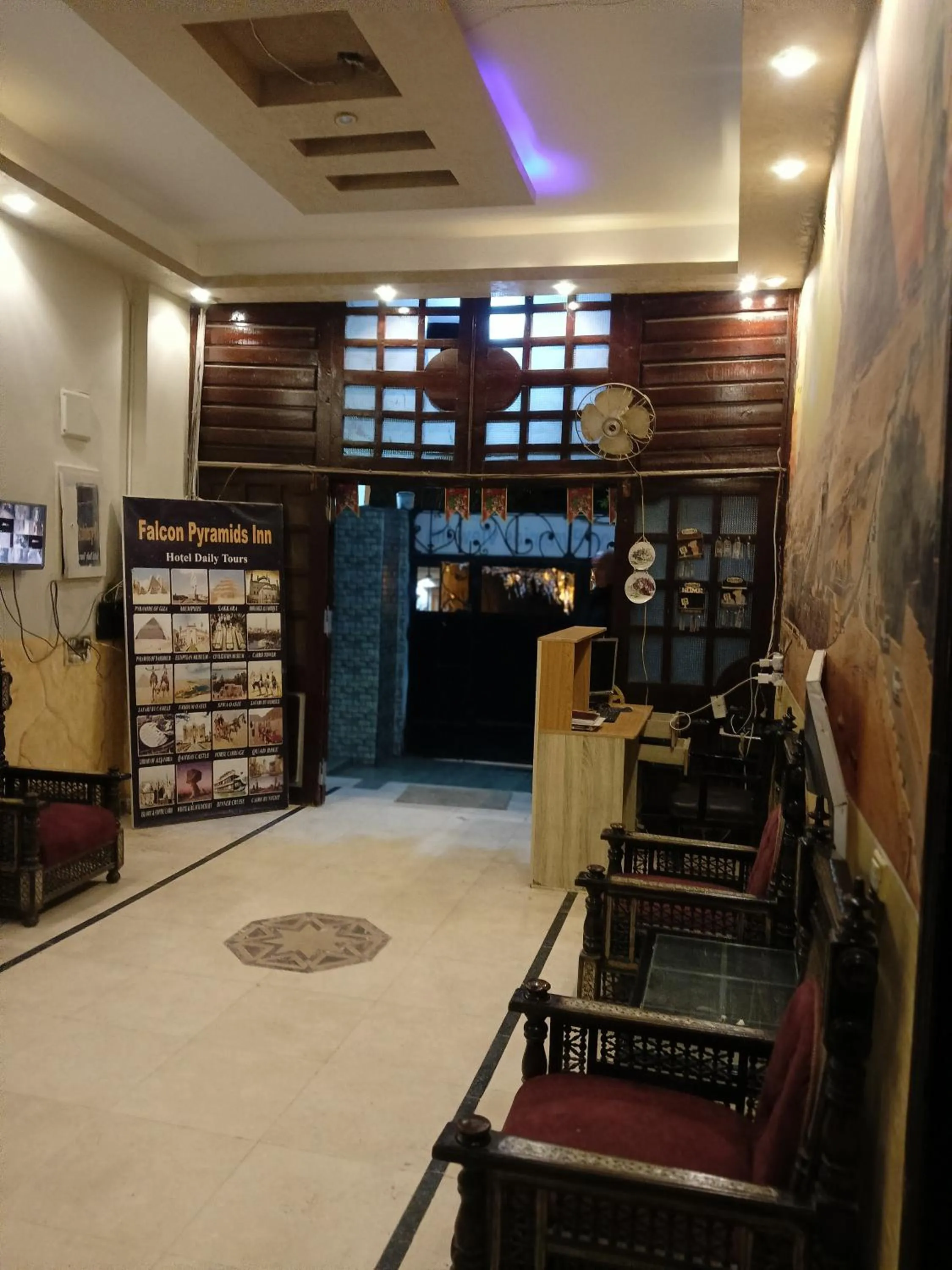 Property building in Falcon pyramids inn