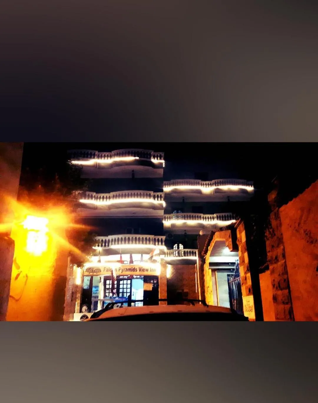 Property building in Falcon pyramids inn