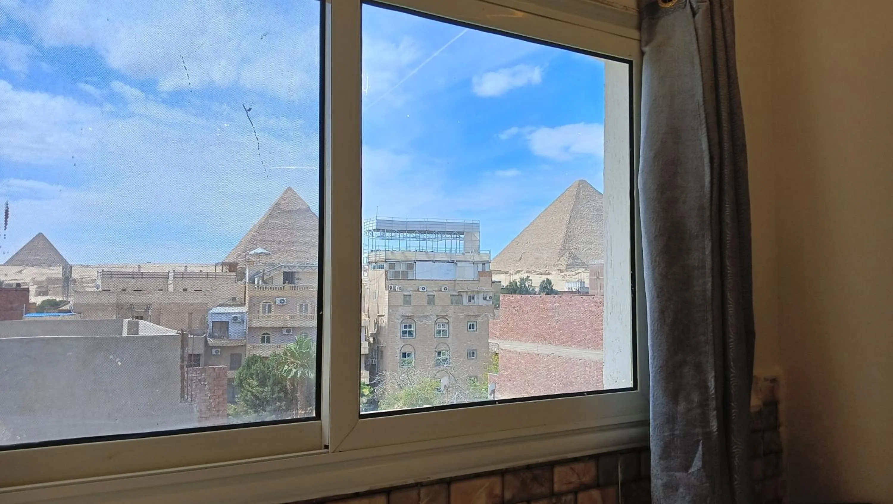 City view in Falcon pyramids inn