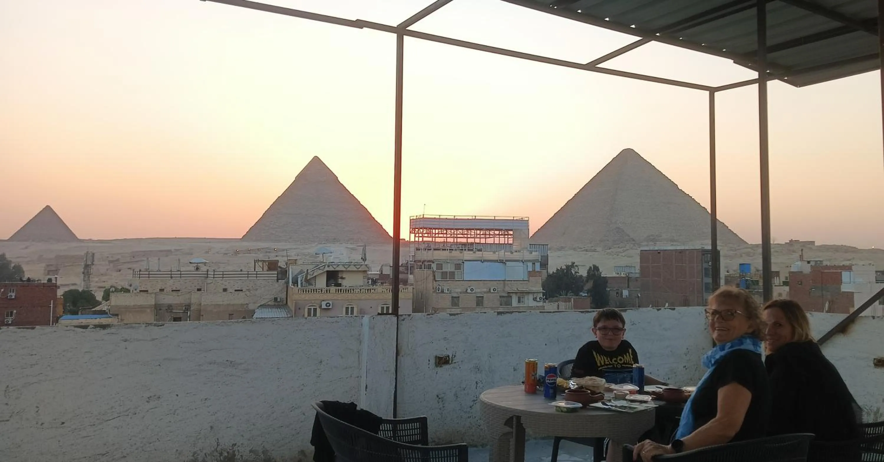 Property building in Falcon pyramids inn
