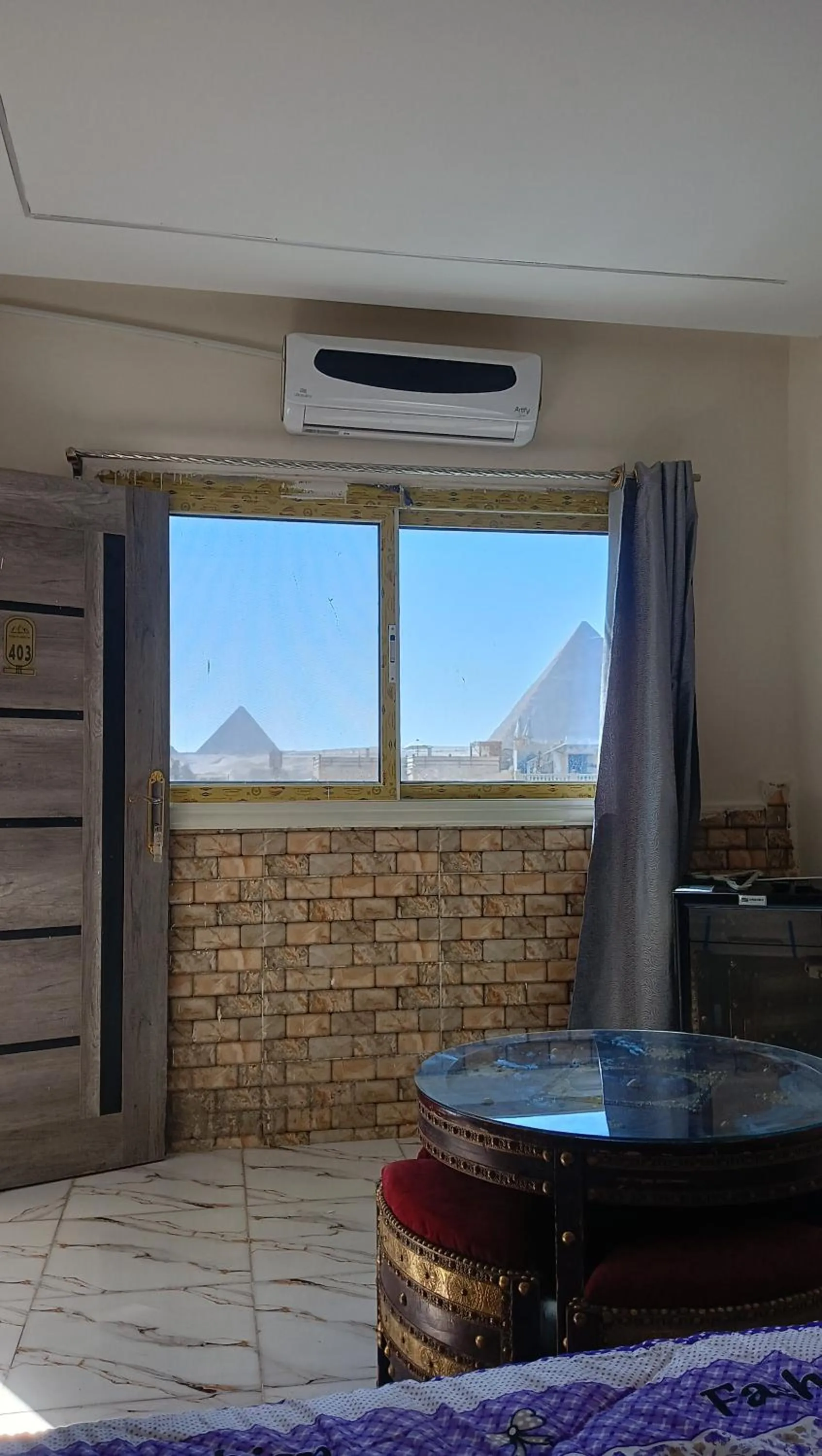 Natural landscape in Falcon pyramids inn