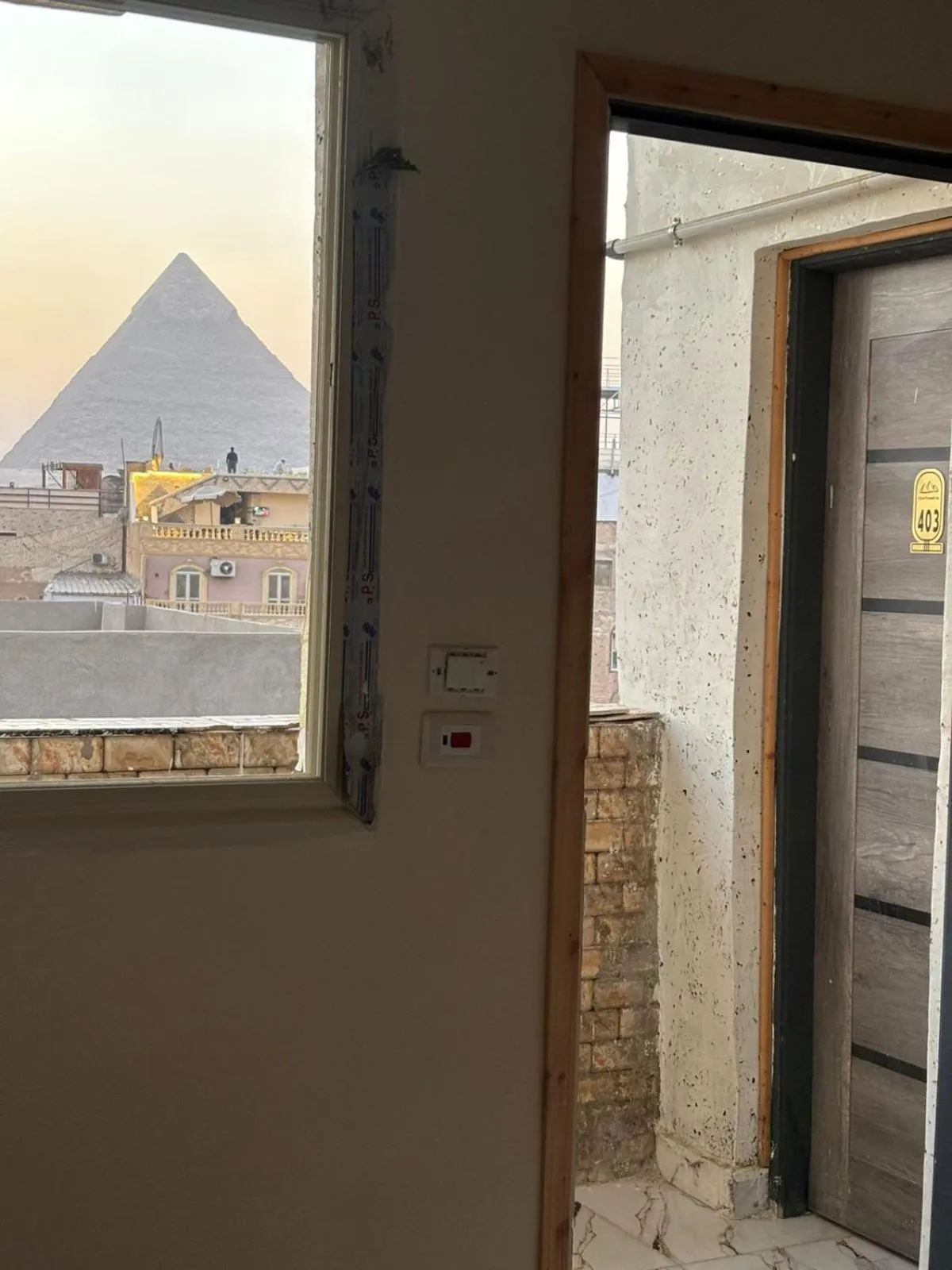 Mountain view in Falcon pyramids inn