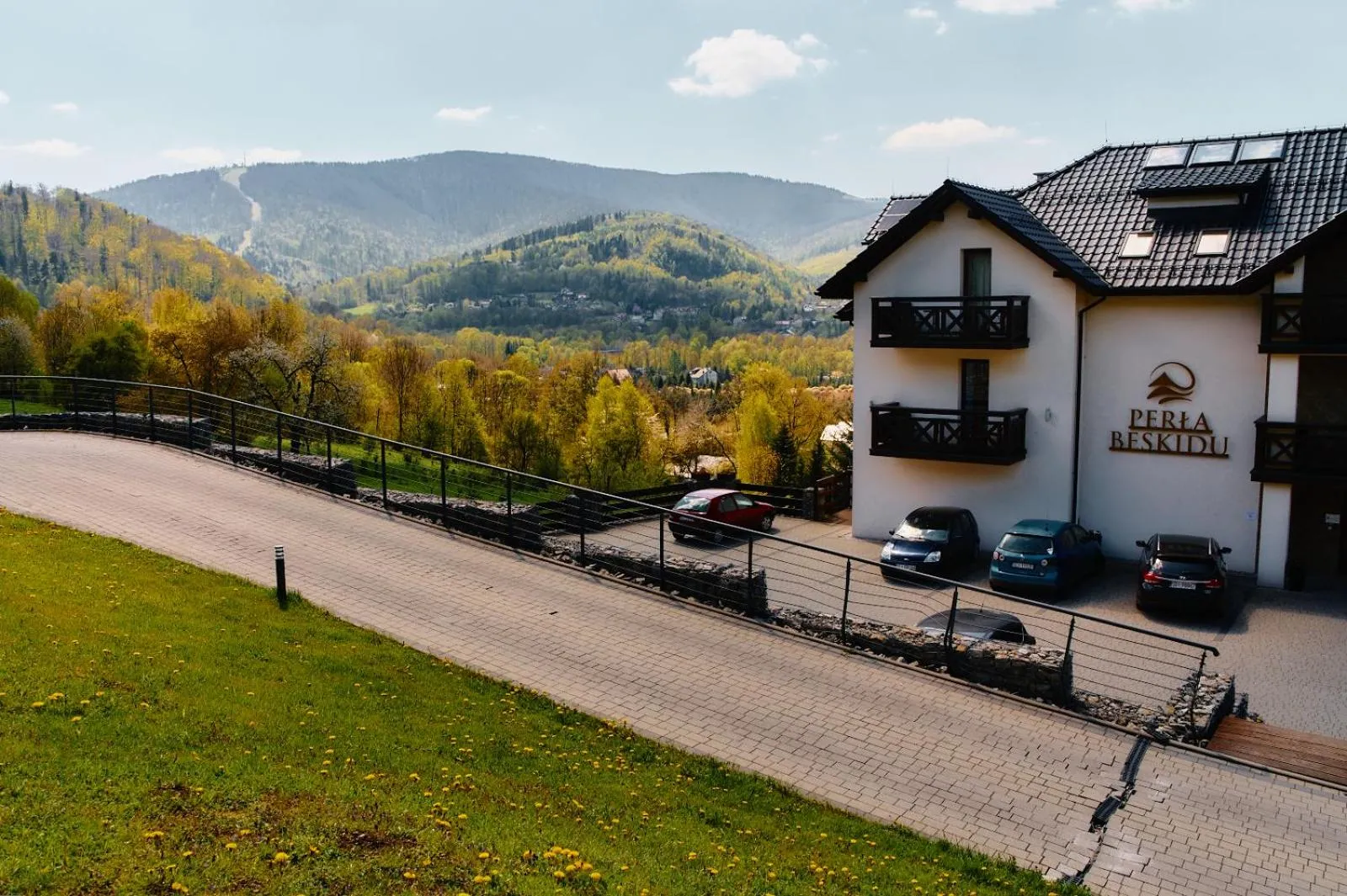 Bird's eye view in Perła Beskidu