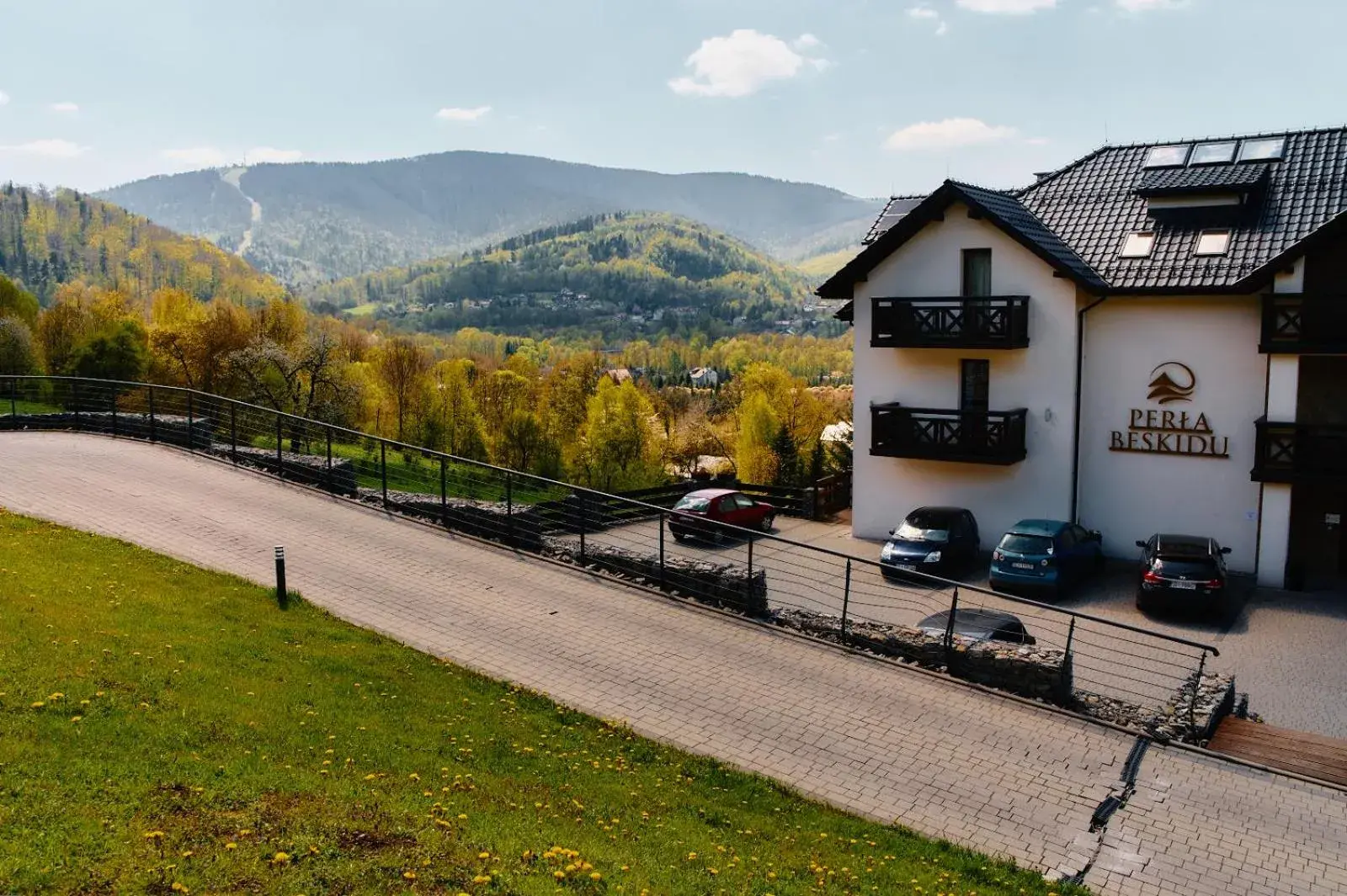 Bird's eye view in Perła Beskidu Bird's eye view in Perła Beskidu