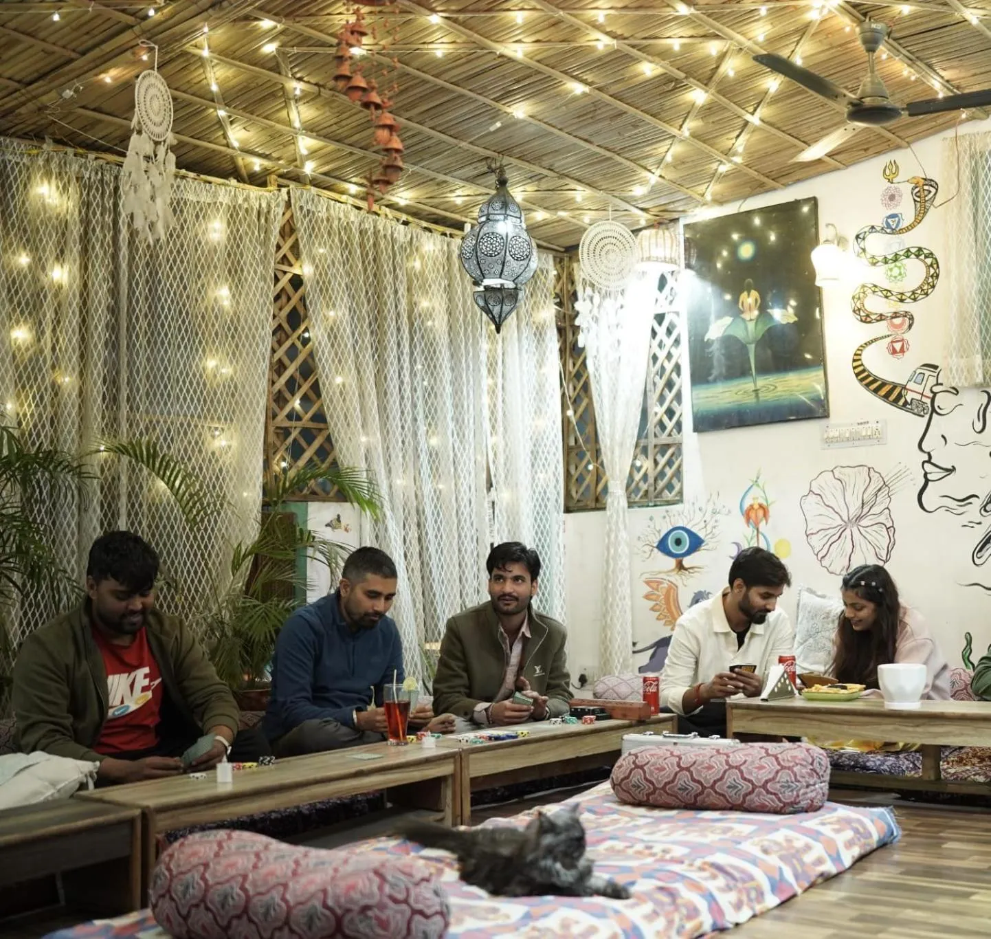 Game Room in The Pink Chapter Hostel, Jaipur