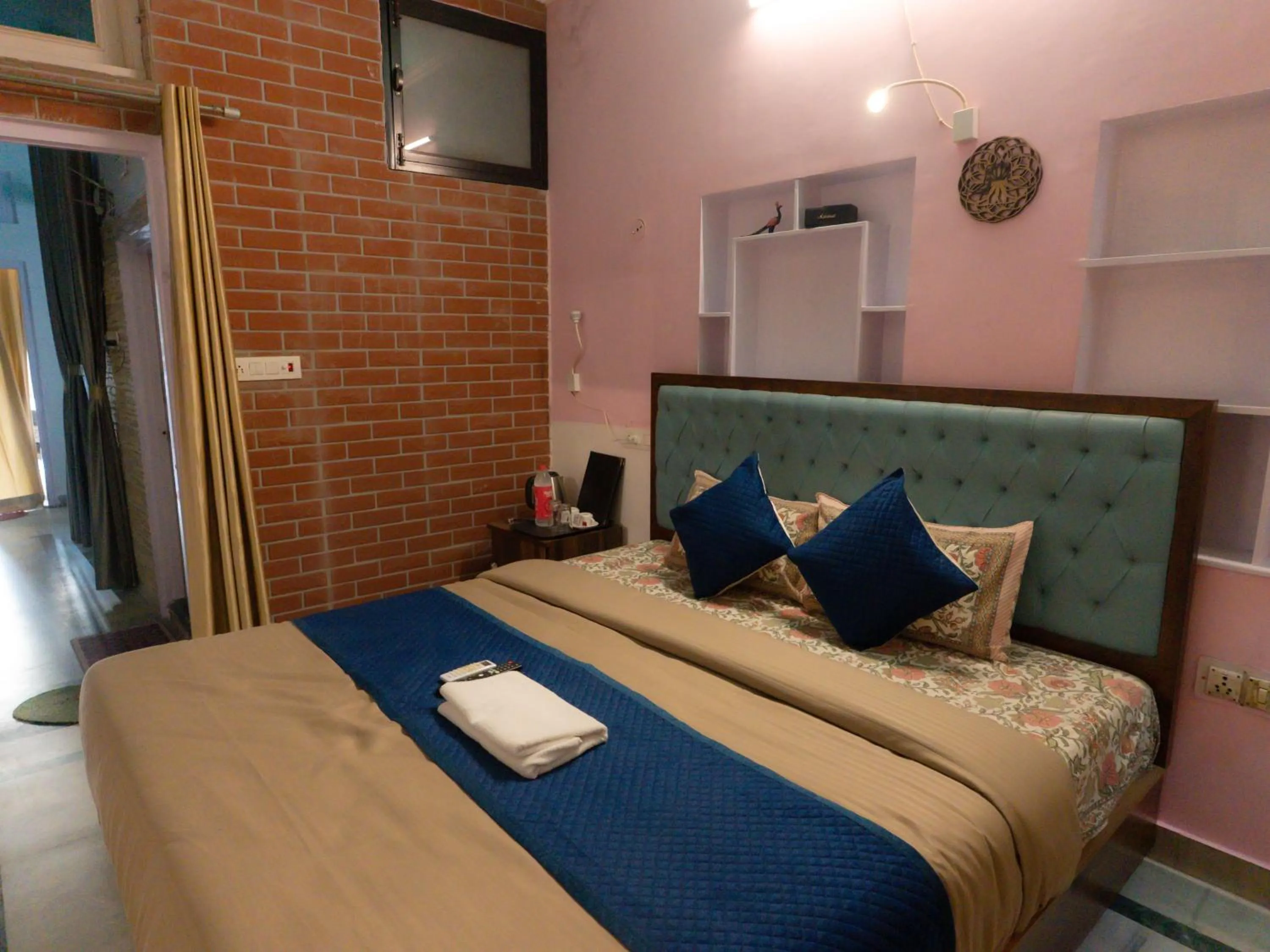 Photo of the whole room, Bed in The Pink Chapter Hostel, Jaipur
