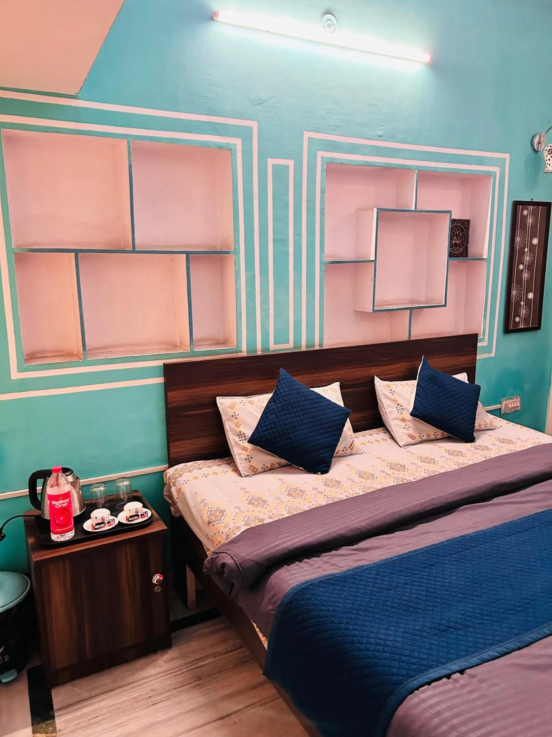 Bedroom, Bed in The Pink Chapter Hostel, Jaipur