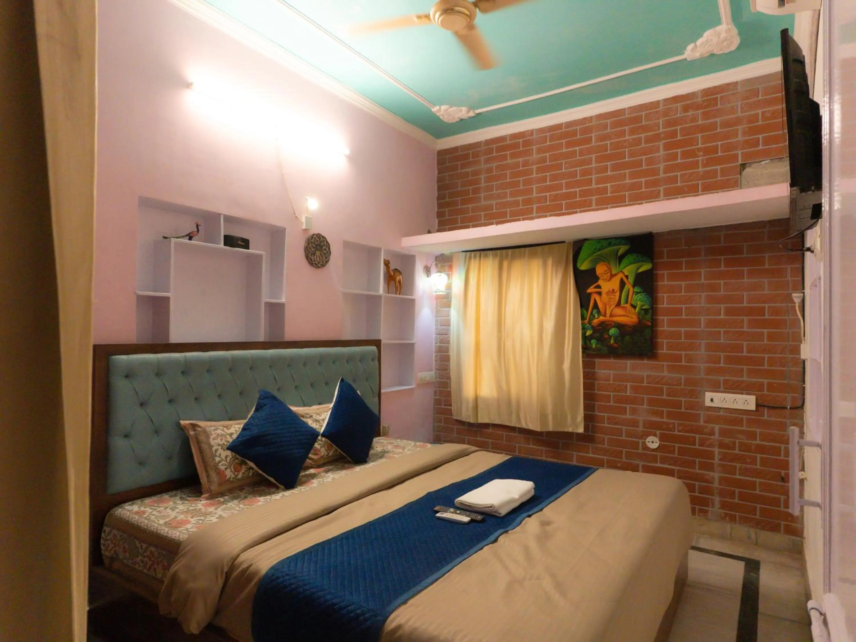 Photo of the whole room, Bed in The Pink Chapter Hostel, Jaipur